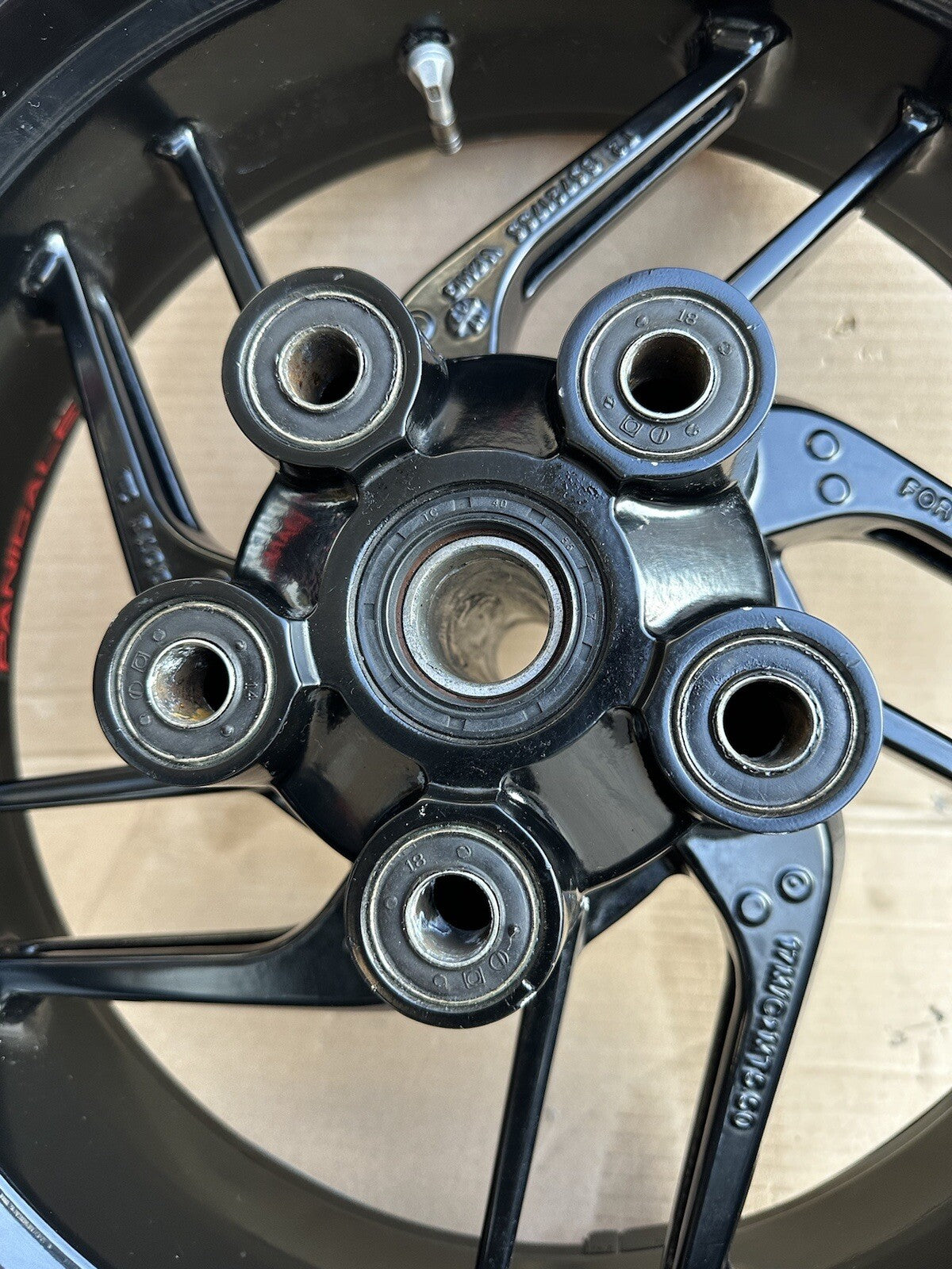 Ducati 959 Panigale rear wheel black Rear Wheel 959 Rear Wheel READ DESCRIPTION