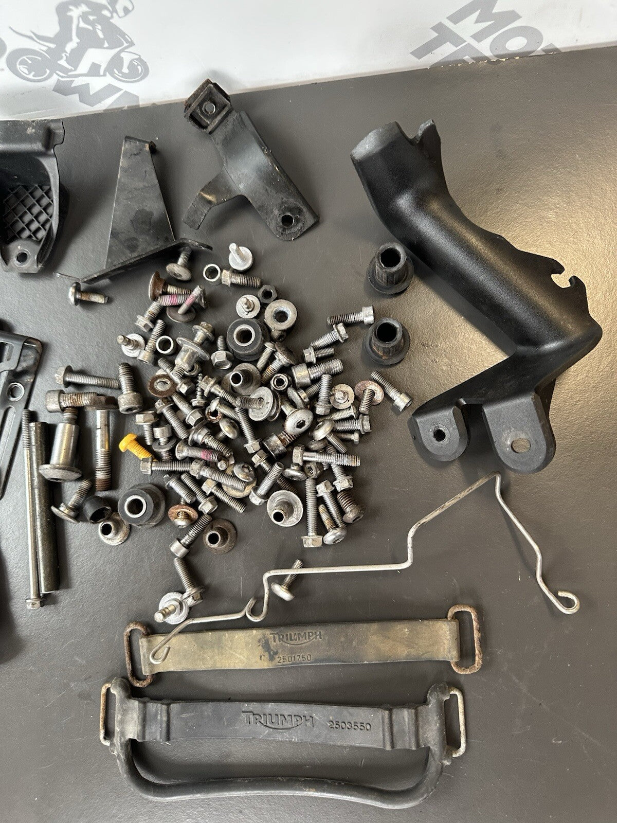 TRIUMPH STREET TRIPLE 675R Job Lot NUTS BOLTS SPARES Job Lot 25,557 Miles OEM