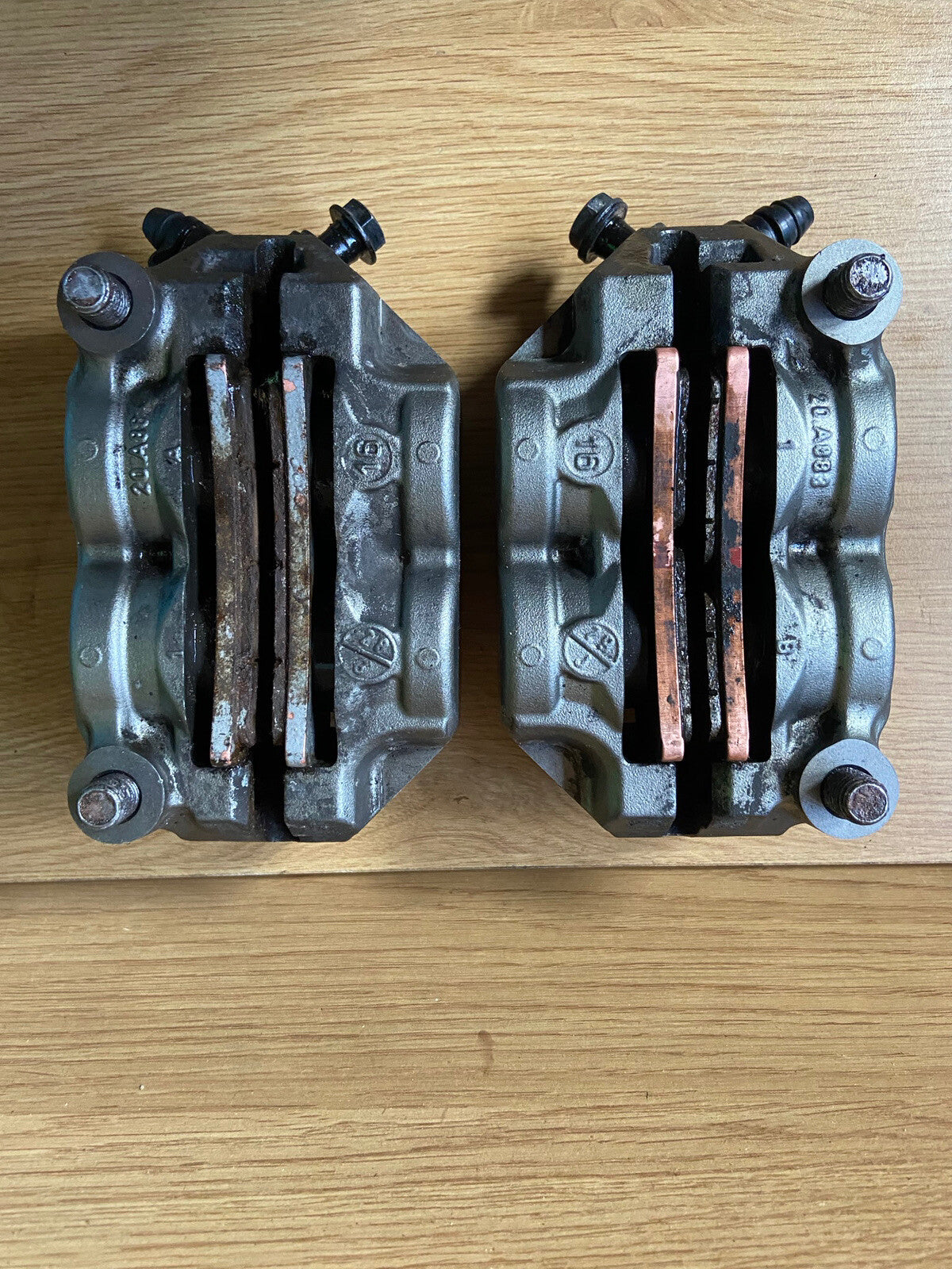 Triumph Street Triple 765 RS BREMBO FRONT BRAKE CALIPERS Brembo Monobloc M50 OEM