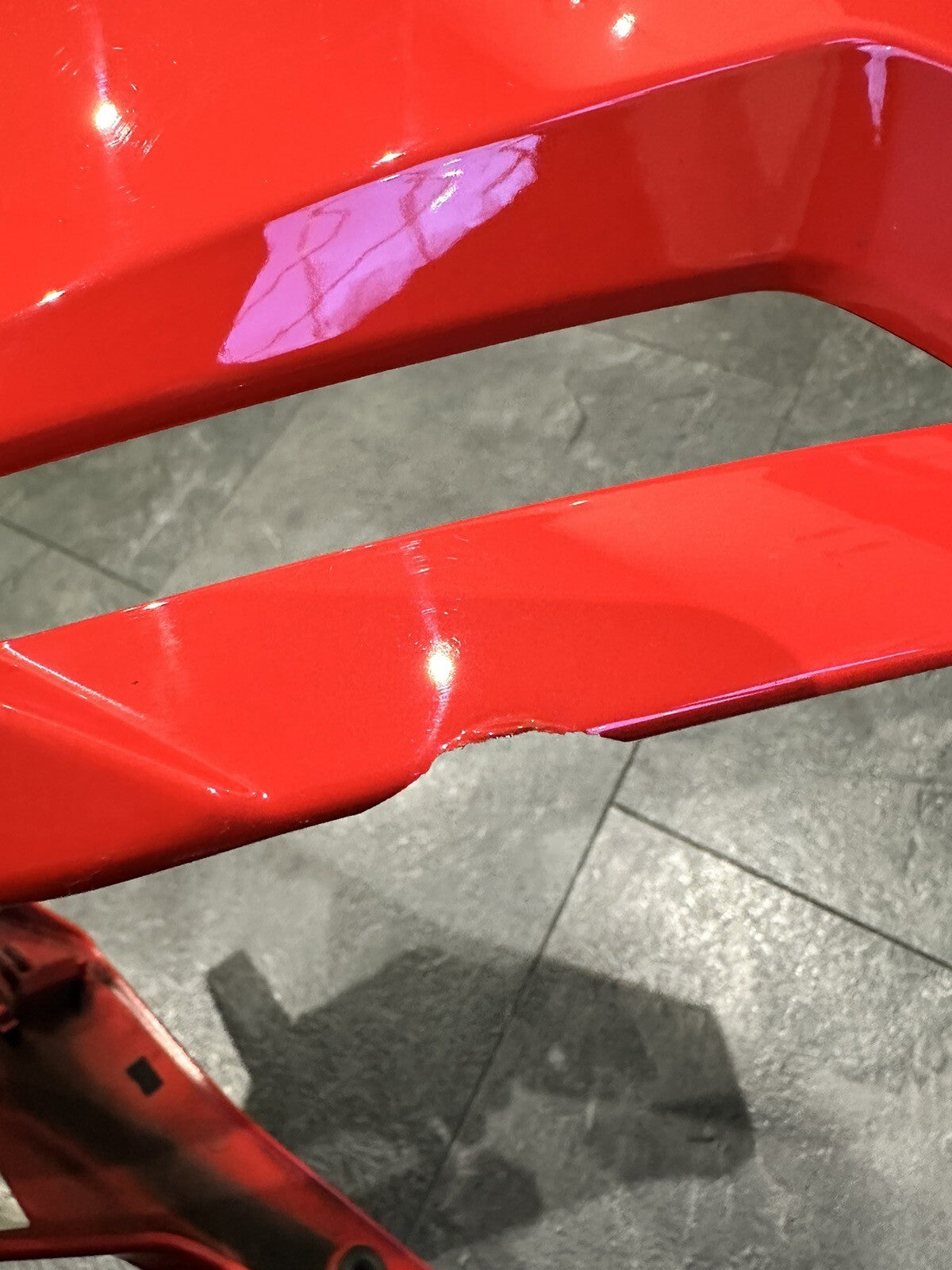 BMW S1000R 2017 Belly Pan Engine Spoiler Red 2018-2021 3534 Miles OEM