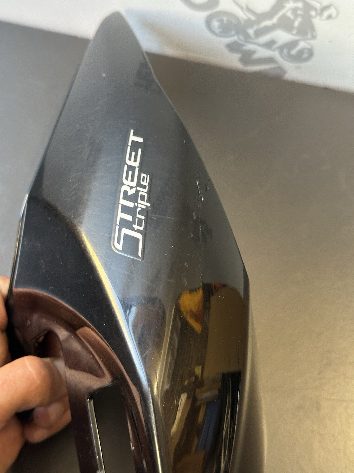 Triumph Street Triple 765R Left Rear Tail Cover Fairing Side Panel T2303723 OEM