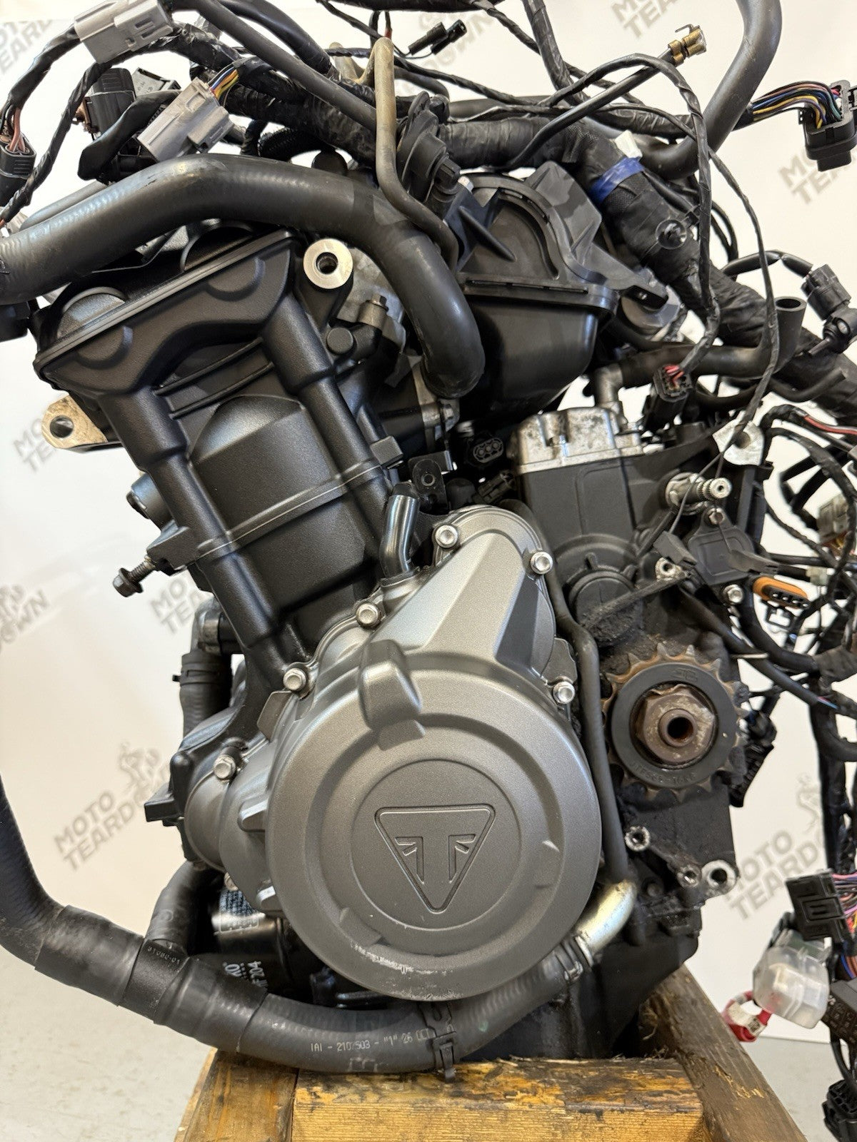 TRIUMPH TRIDENT 660 Engine 2021-2023 Trident 660 Engine, Loom, Throttle Bodies