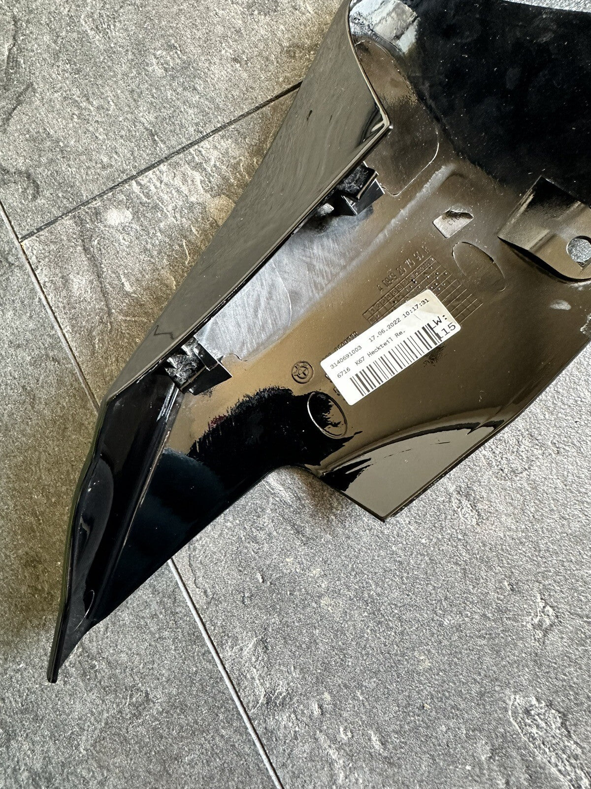 BMW S1000RR 2023 Right Side Seat Fairing Panel 2019-2022 Gen 4 OEM J43386