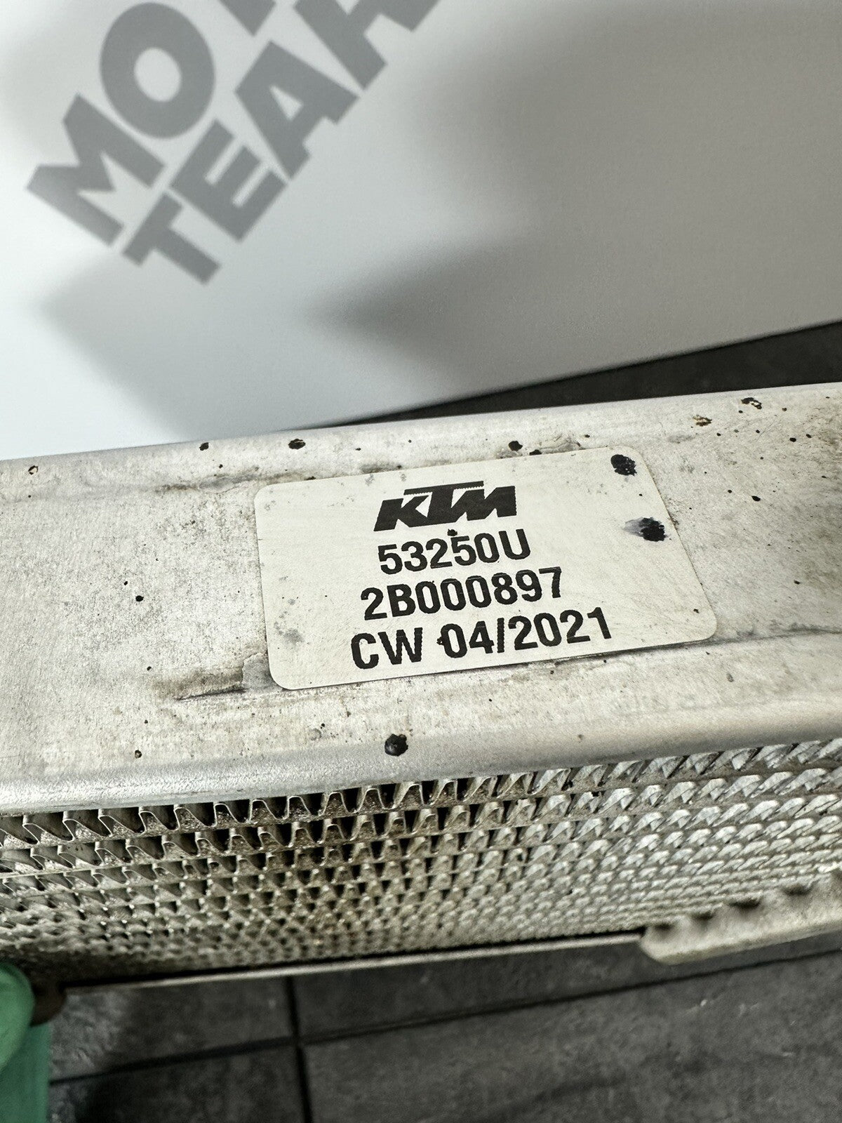 Aprilia Tuono V4 1100 2021 Oil Cooler Radiator Only 6606 Miles 2022-2024 OEM