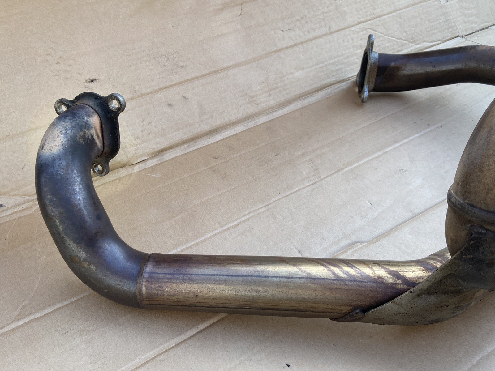 KTM 1290 Super Duke exhaust manifold downpipes 2014 KTM 1290 Exhaust OEM