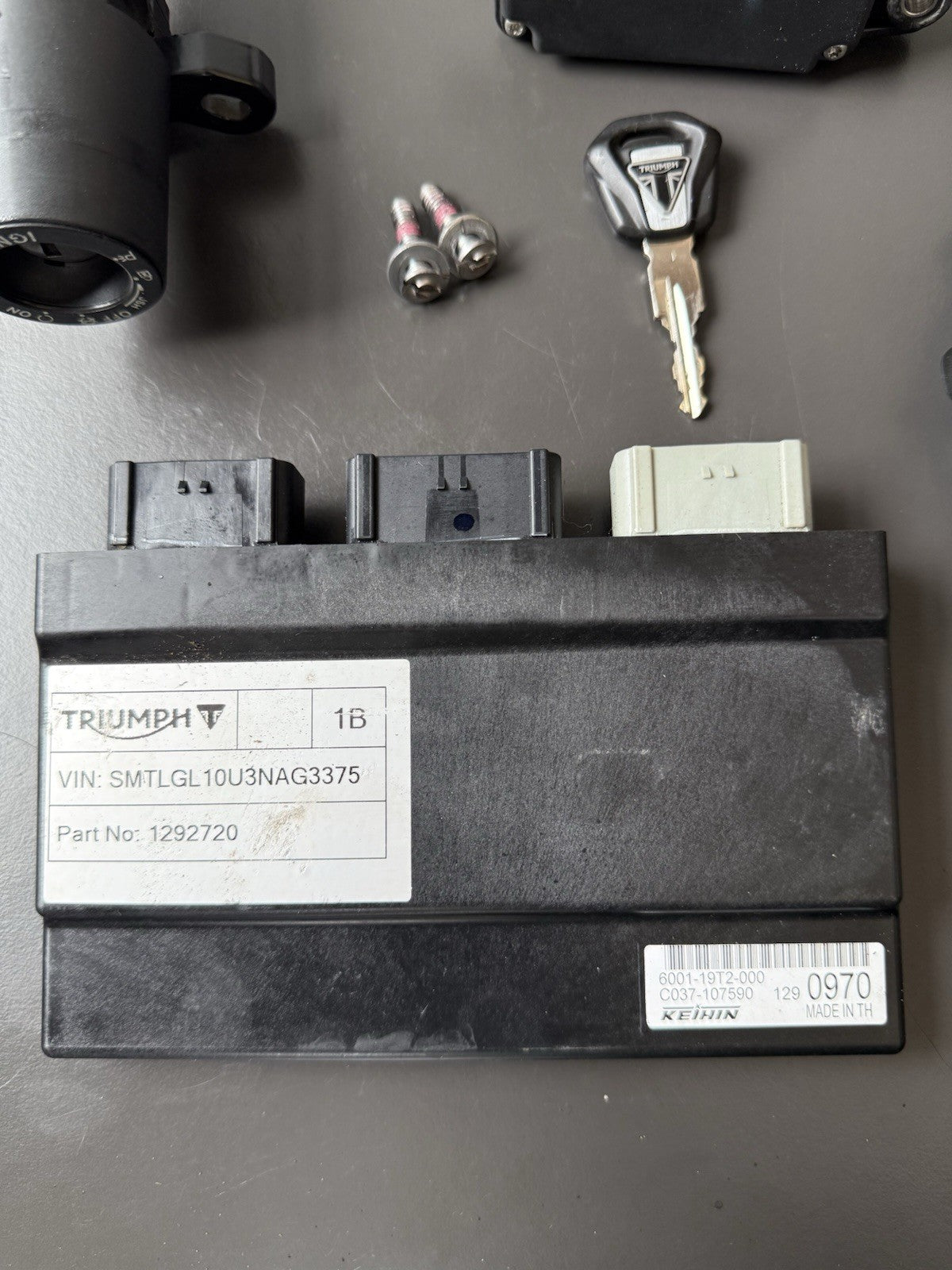 Triumph Trident 660 Lock Set ECU ignition lockset Immobiliser 2021-2024 OEM