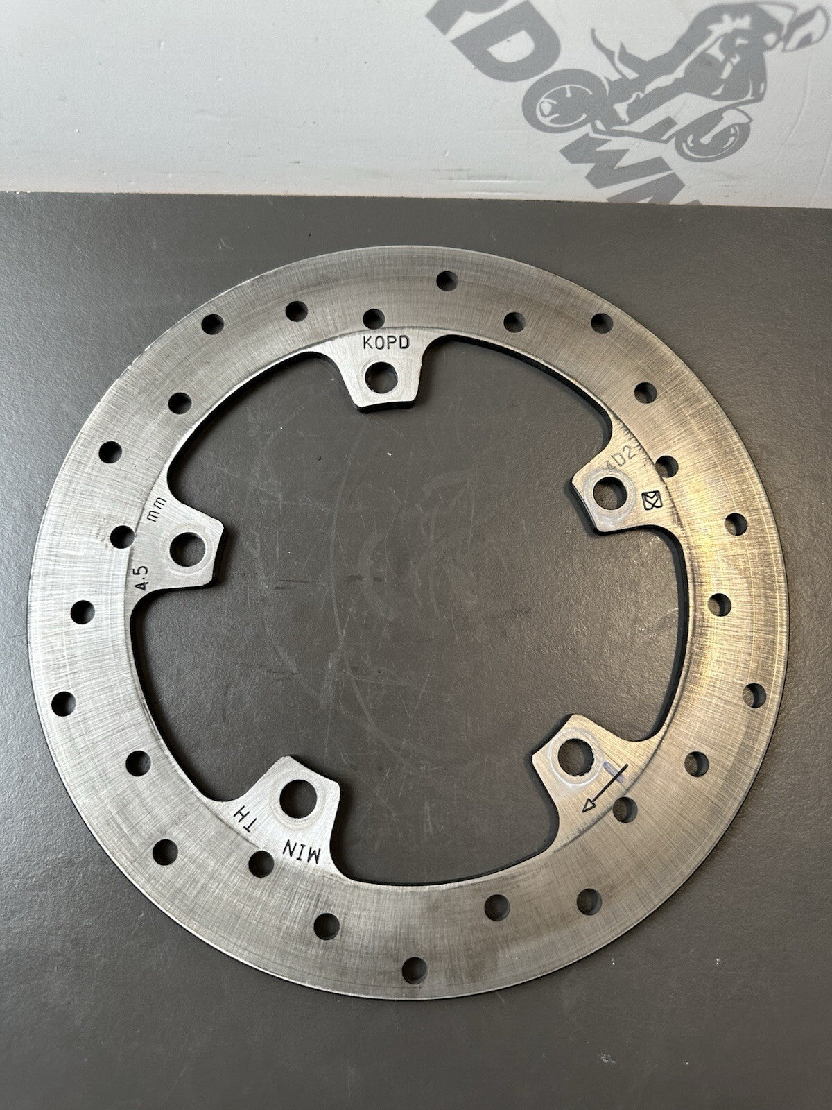 KTM 125 Duke rear brake disc 2024 - 2025 KTM 125 Duke Rear Brake Disc 51 Miles