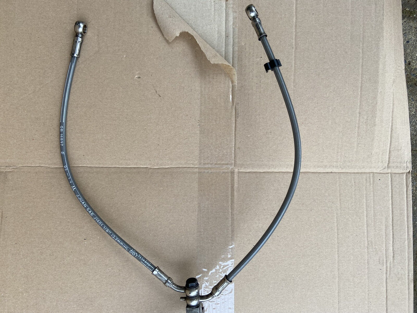 Triumph Street Triple 765 RS Braided Front Hose ABS 2020 OEM 2021513 2021514