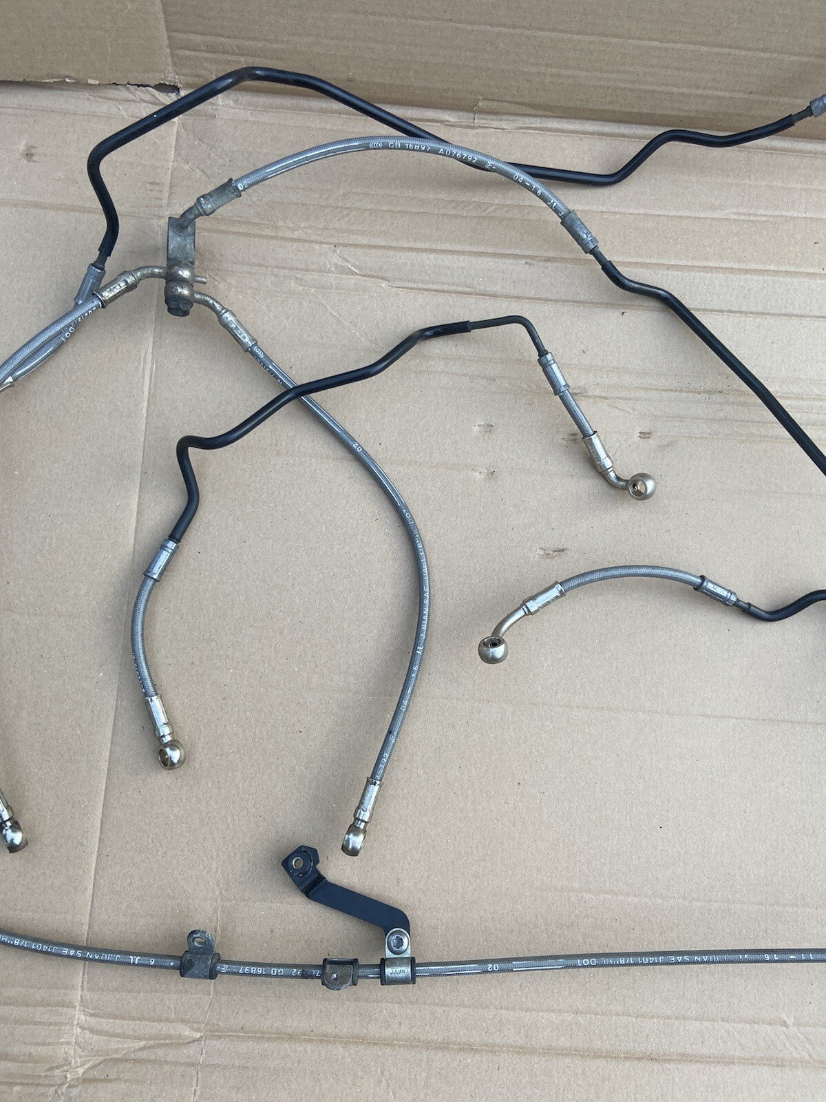 Triumph Street Triple 765 RS 2017-2019 Braided Hoses ABS Hoses 765RS ABS HOSES