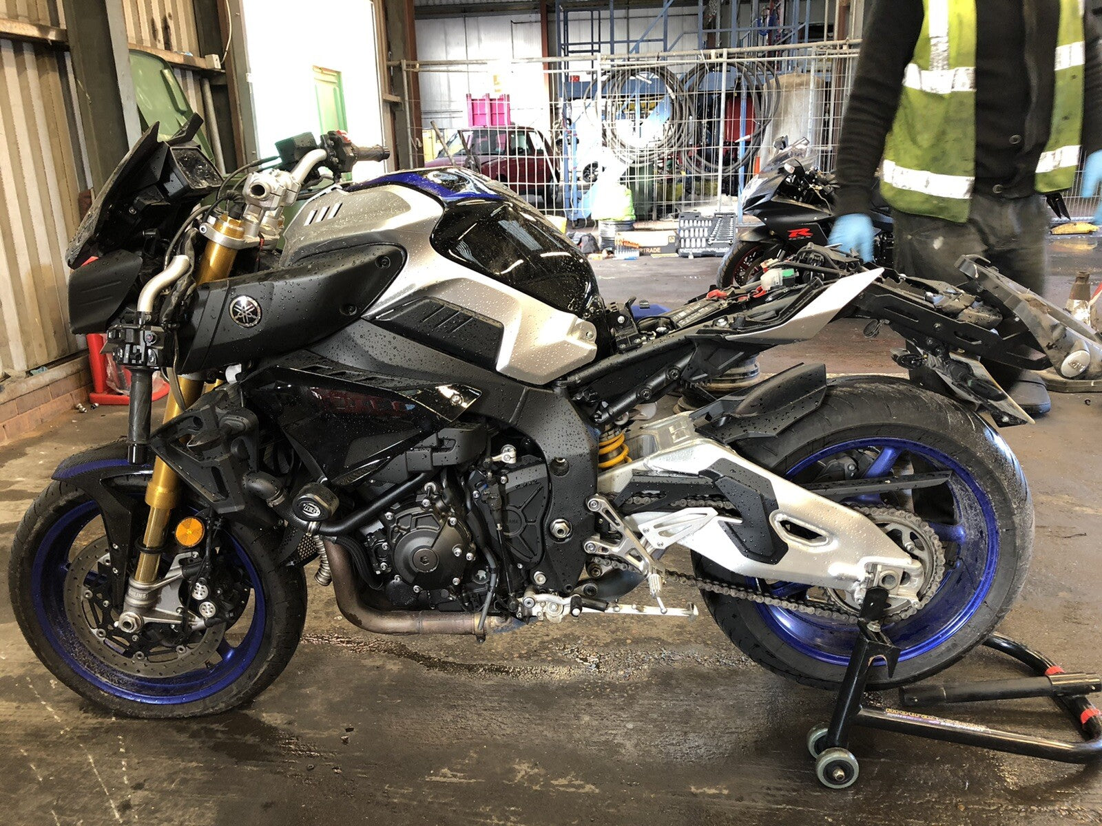 Yamaha MT10 SP 2018 NISSIN Rear Brake Caliper & Pads ABS OEM Only 2826 Miles