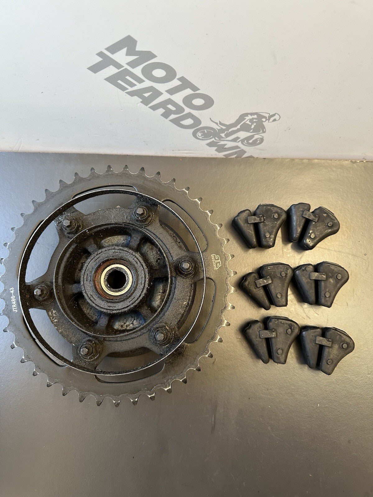 Yamaha MT03 rear sprocket With JT Rear Sprocket carrier and cush drives 2020-