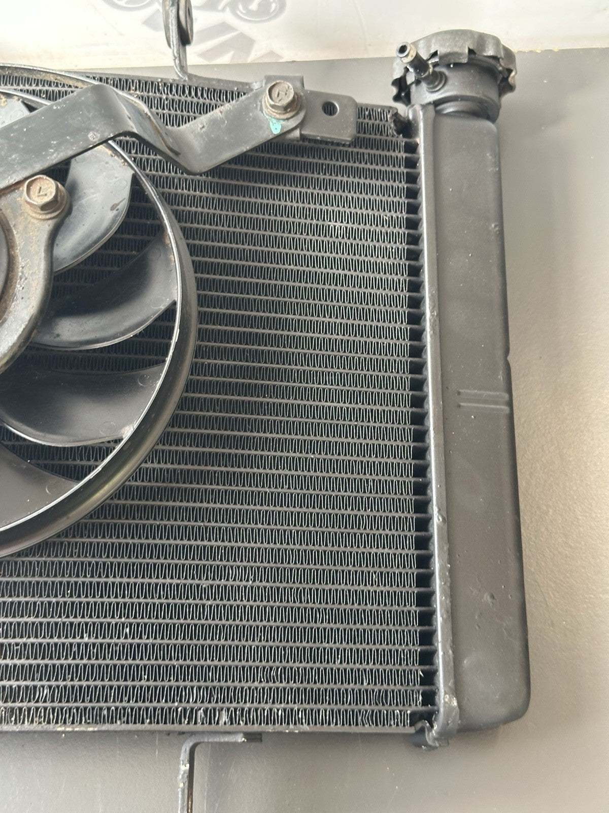 Triumph Street Triple 675 R 2015 Radiator & Fan Rad 2013-2016 READ DESCRIPTION