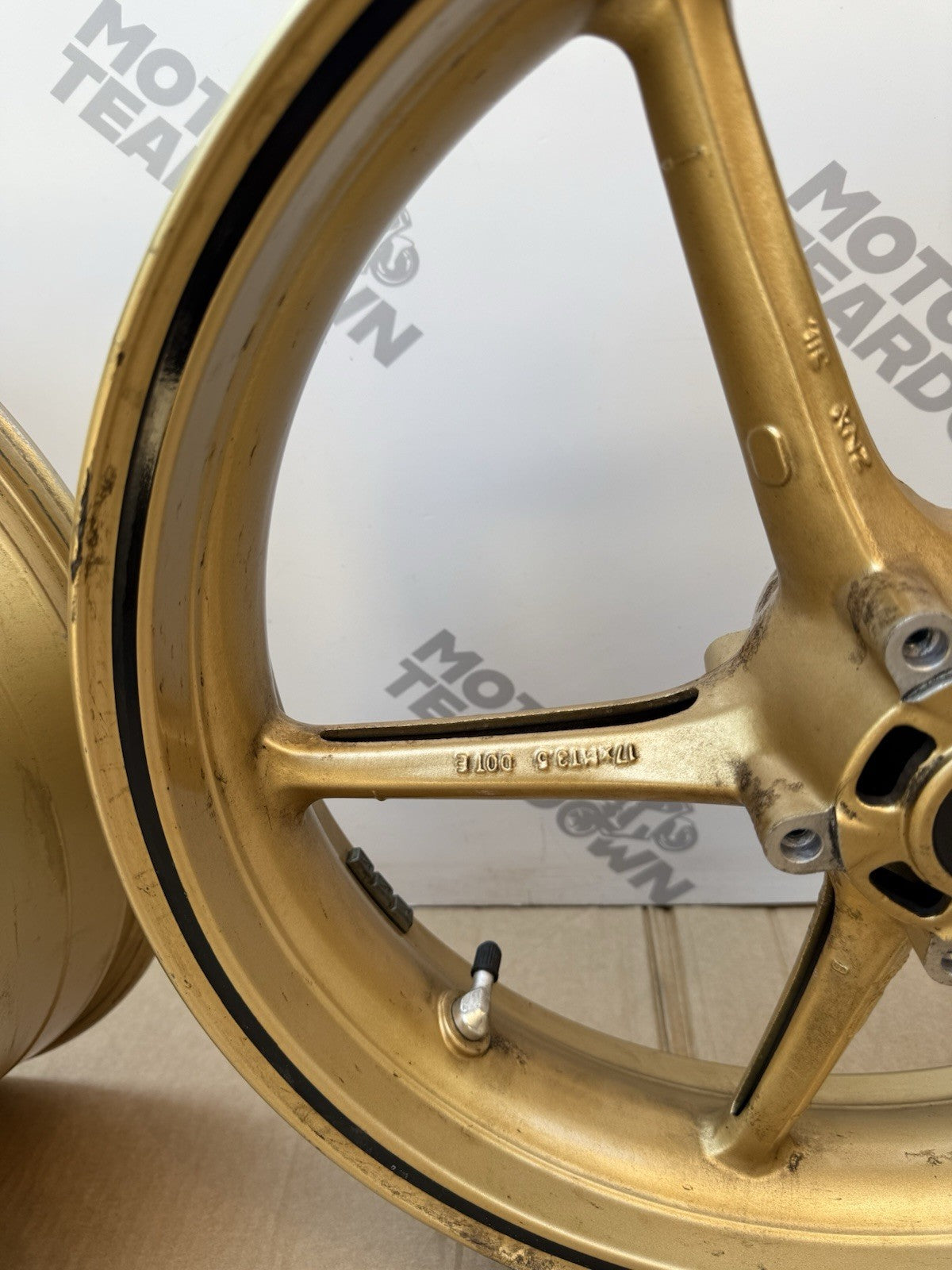 Triumph Street Triple 675R Front And Rear Gold Wheels 2008-2011 SPARES/REPAIRS