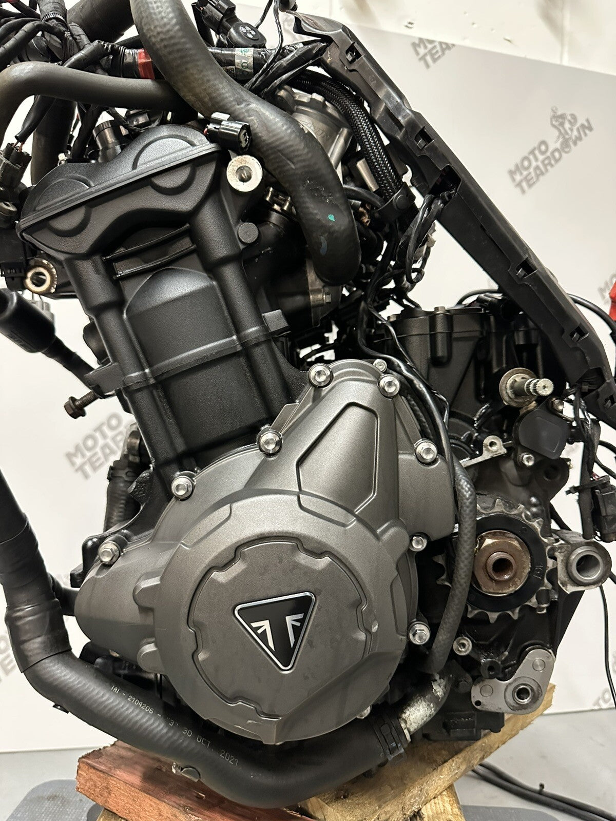 Triumph TIGER 900 GT PRO 2022 Engine Loom & Throttle Bodies 6337 Mile 2020-2023