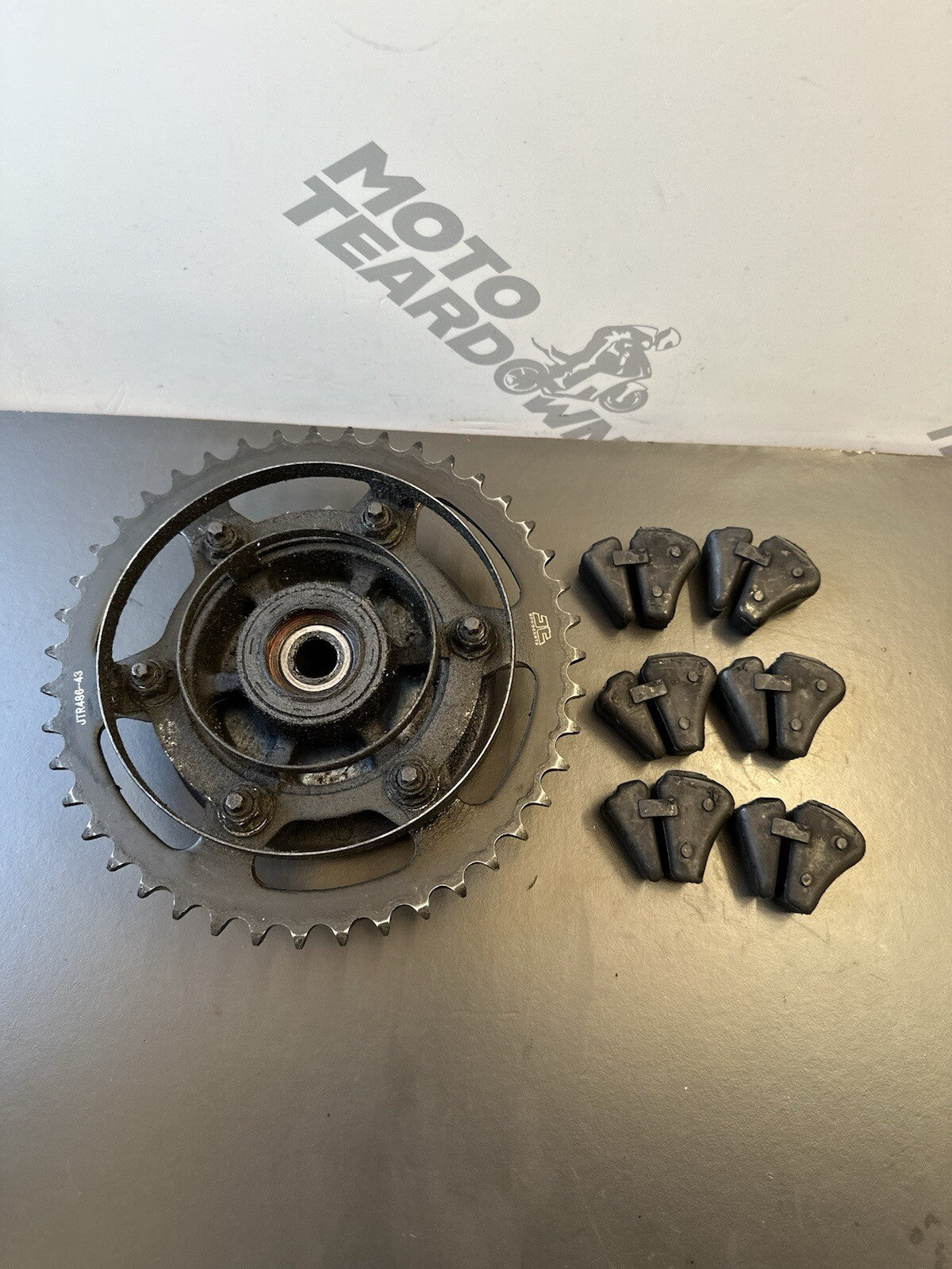 Yamaha MT03 rear sprocket With JT Rear Sprocket carrier and cush drives 2020-