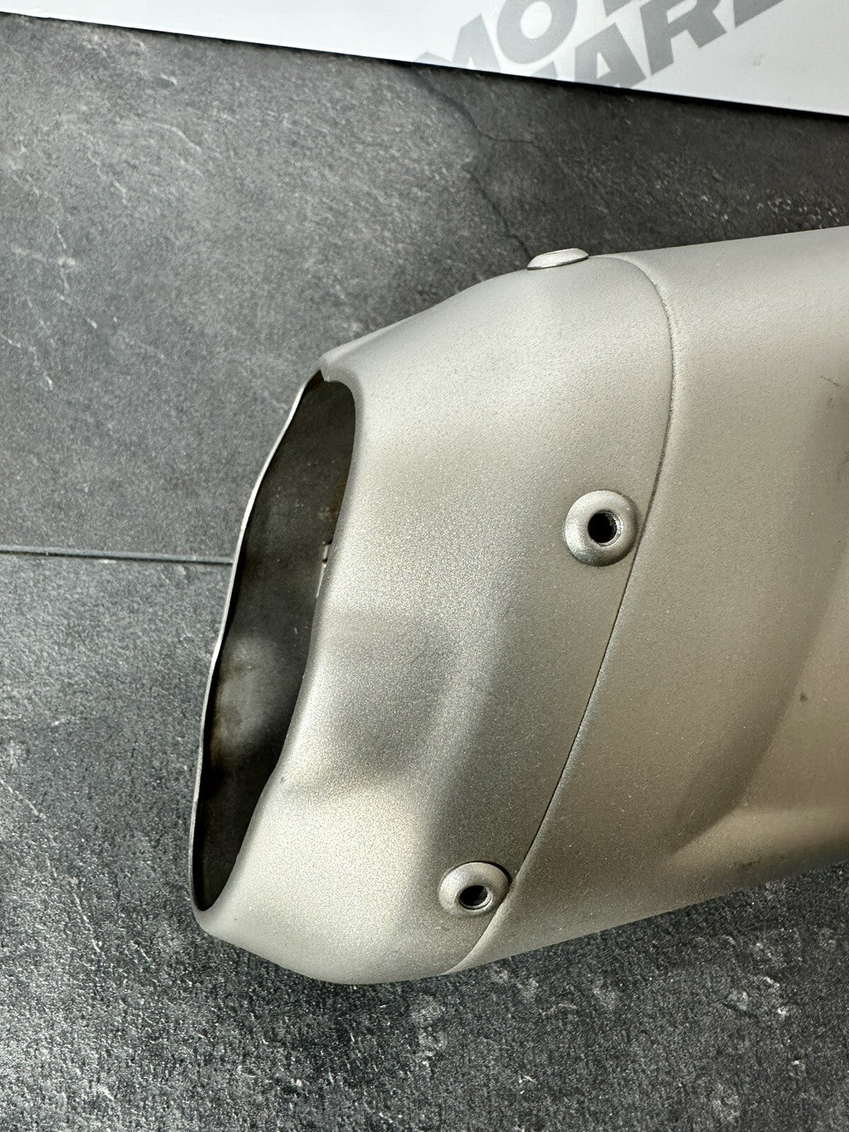 Triumph Street Triple RS 765 Exhaust Muffler Cap End Cap 5159 Miles 2017-2020