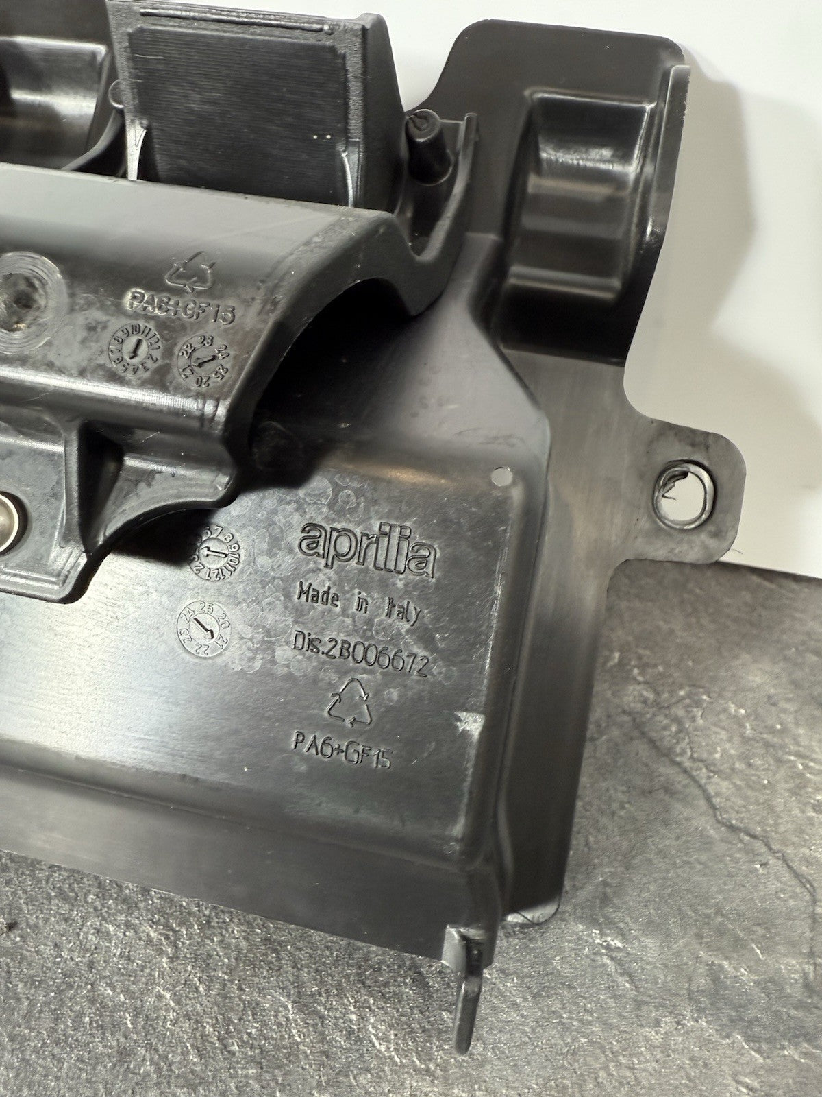 Aprilia RS660 2021 Battery Bracket Subframe Tray 6220 Miles 2022-2025 OEM