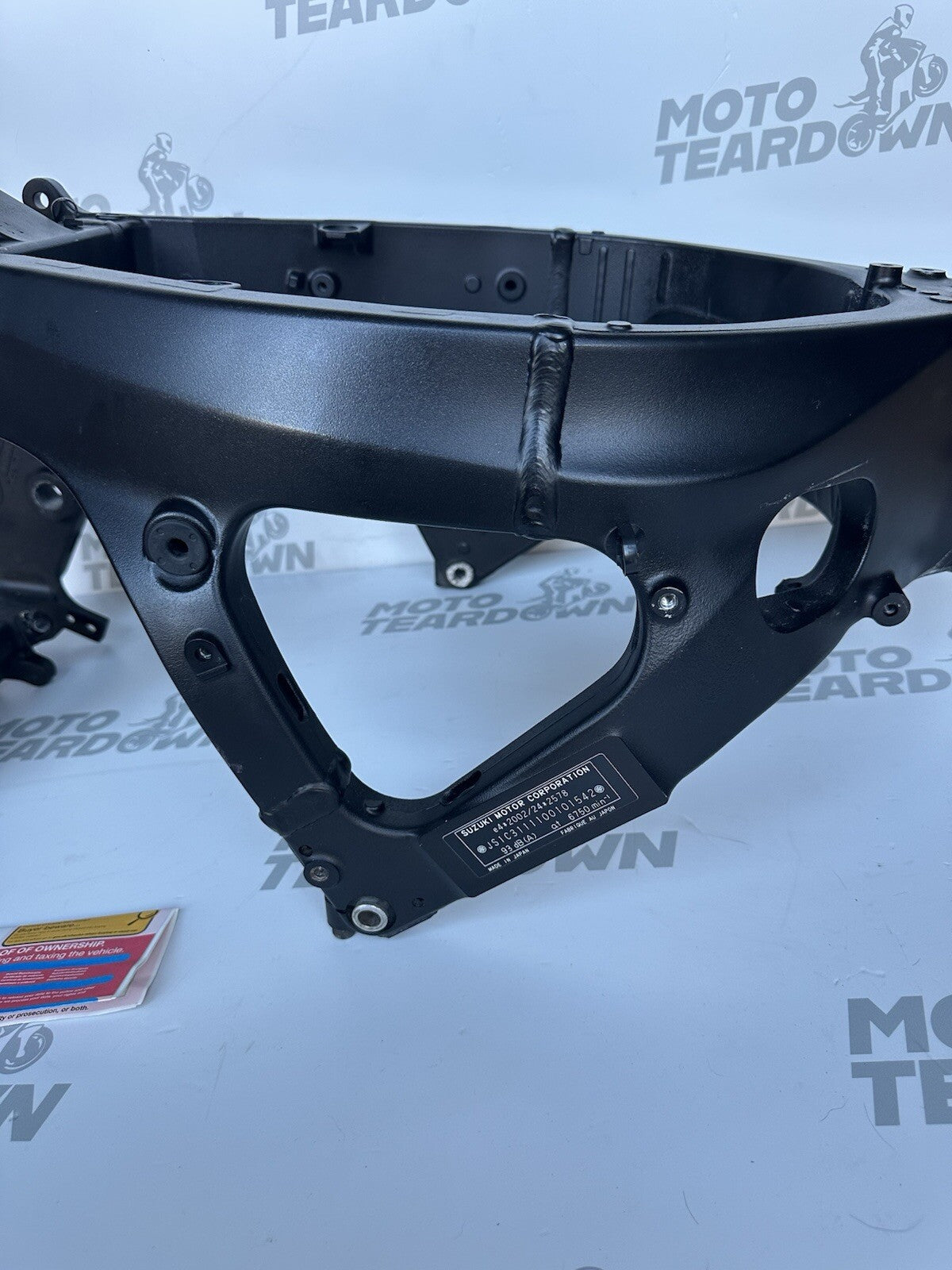 SUZUKI GSXR 600 750 MAIN FRAME CHASSIS L1 L2 L3 L4 L5 L6 L7 2011-2017 - V5 CAT N