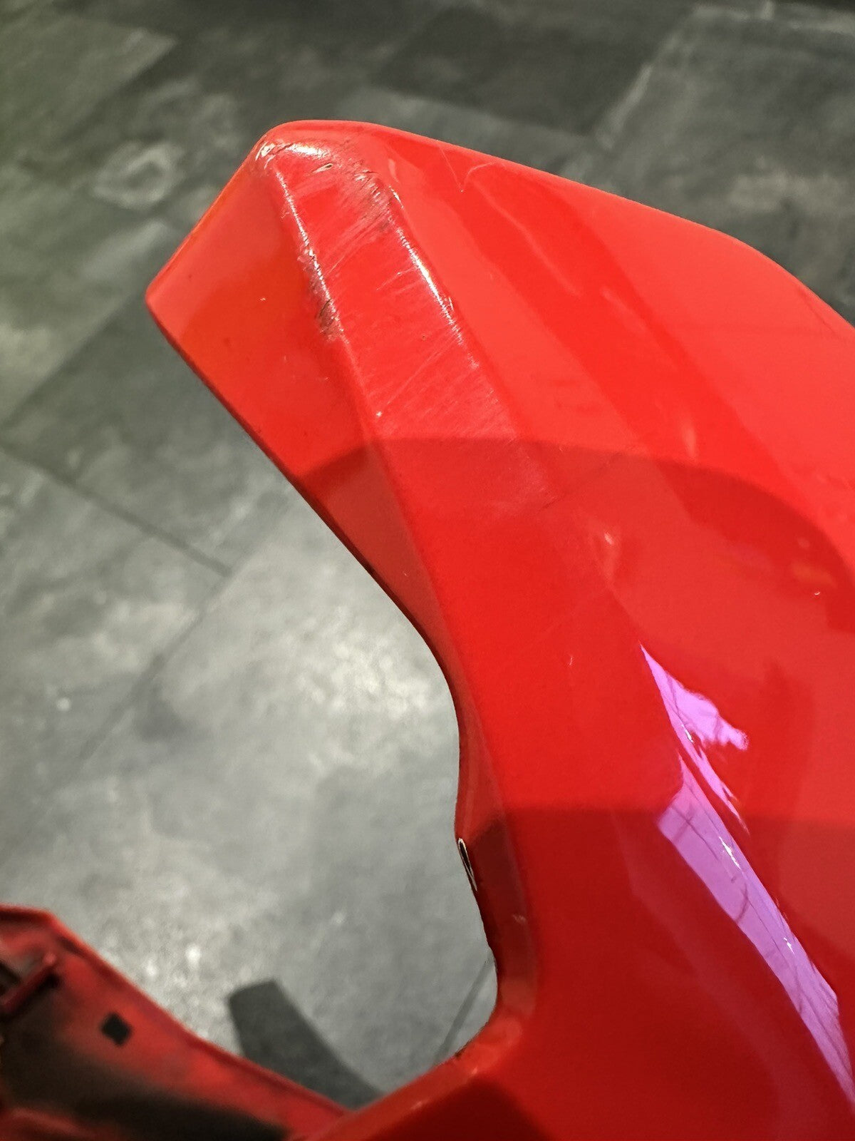 BMW S1000R 2017 Belly Pan Engine Spoiler Red 2018-2021 3534 Miles OEM