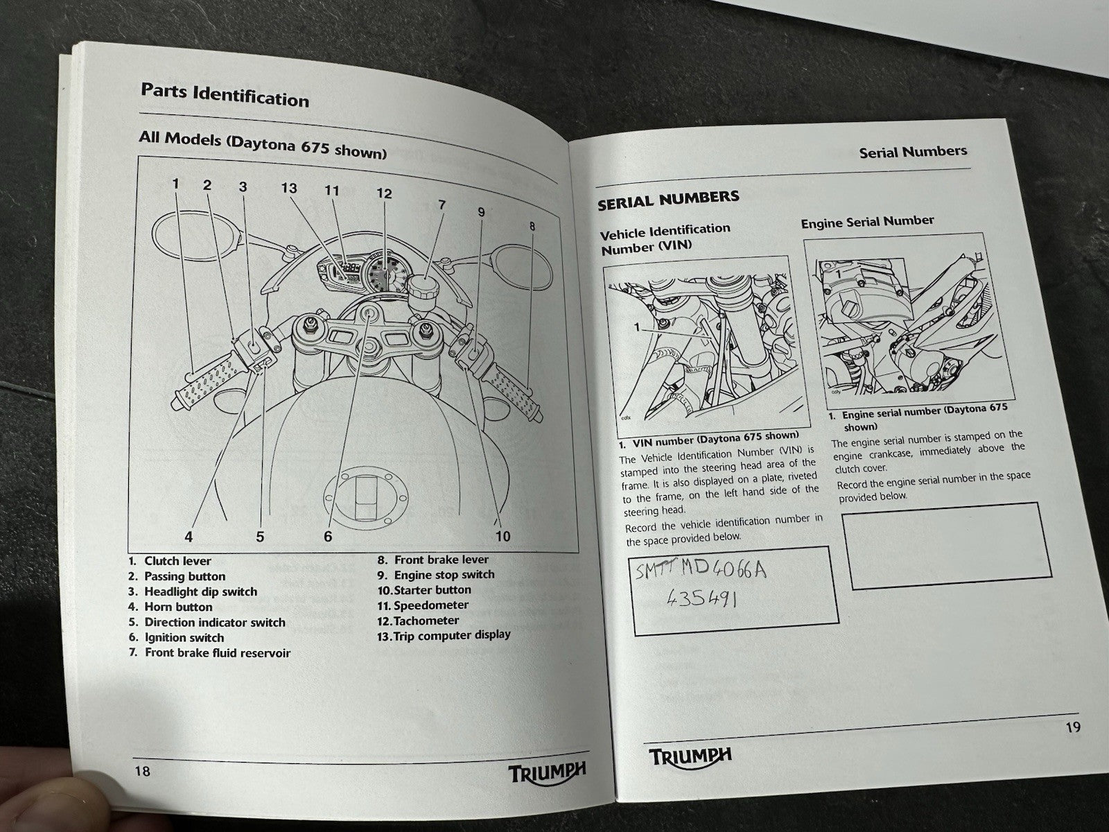 Triumph Street Triple 675 2011 Owners Manual Handbook Book Daytona 675 OEM