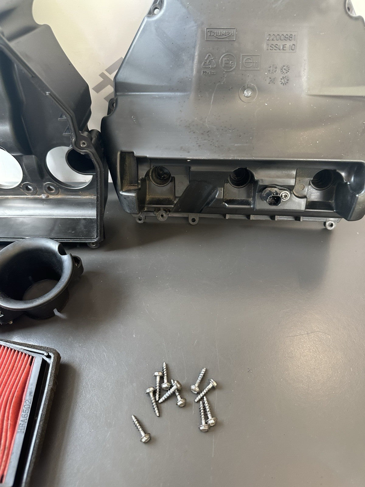 Triumph Street Triple 675R 2015 Airbox & Air Filter 2013-2016 OEM 675R Air Box