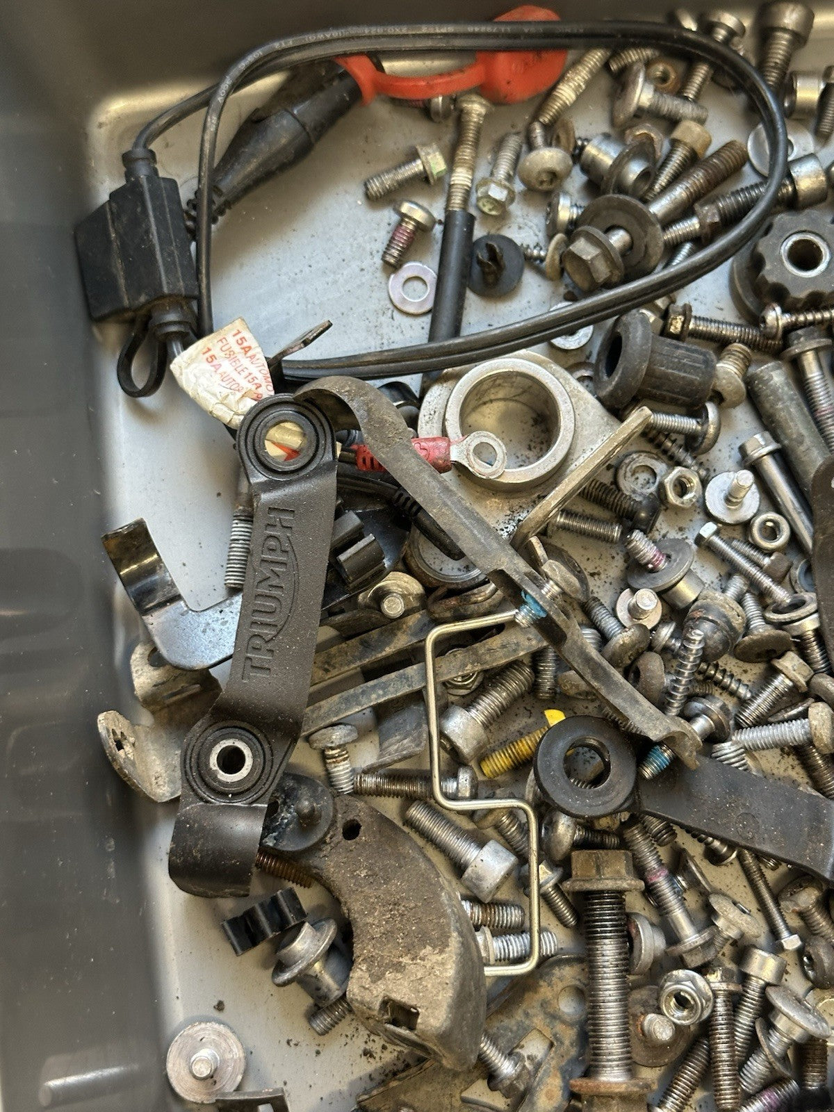 Triumph Street Triple 765R Bolts Various Job Lot Mixed Nuts Bolts Brackets 2017