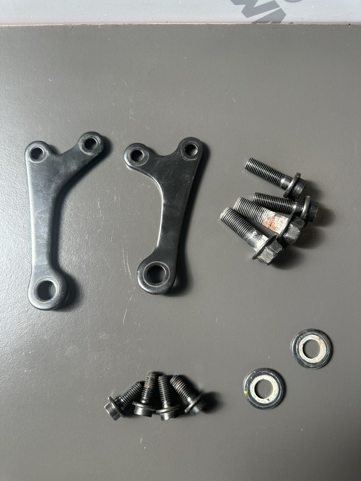 bolts & brackets for a Yamaha MT07 2022 MT07 Engine Mount Bolts NOT COMPLETE SET