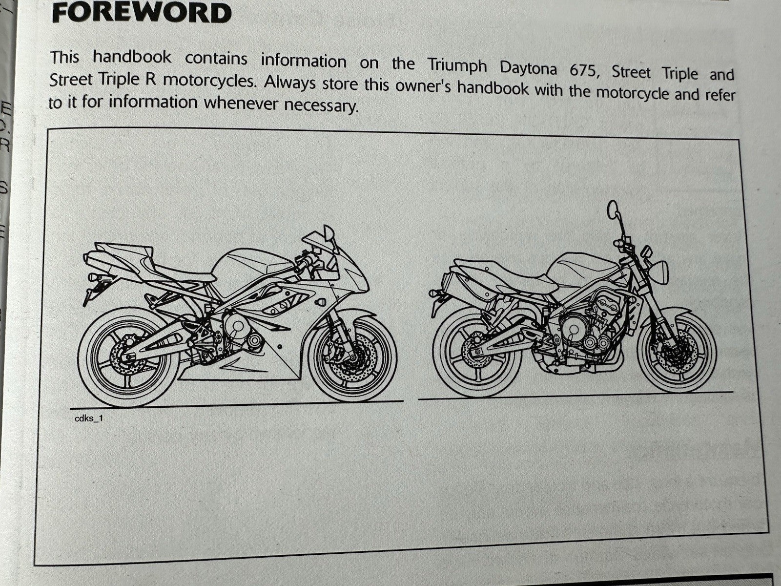 Triumph Street Triple 675 2011 Owners Manual Handbook Book Daytona 675 OEM