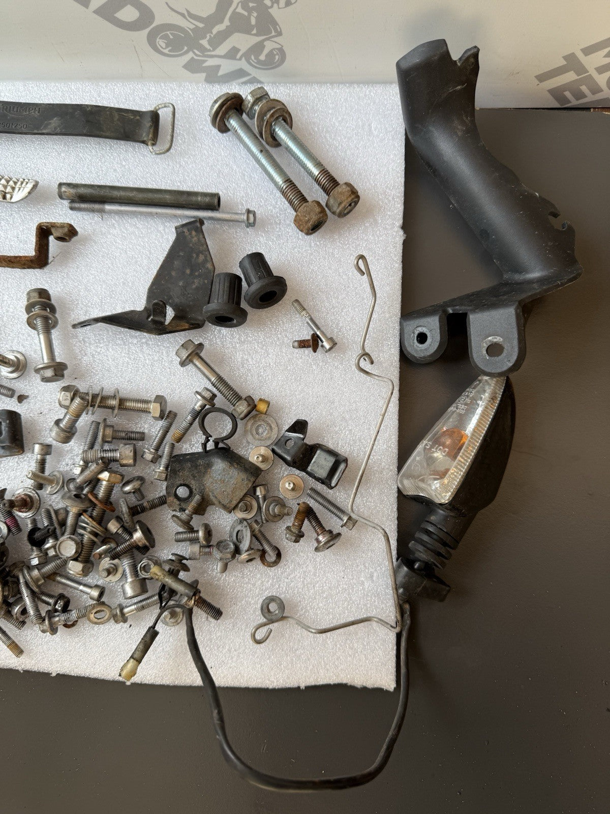 TRIUMPH STREET TRIPLE 675R Job Lot NUTS BOLTS SPARES Job Lot 17,009 Miles OEM