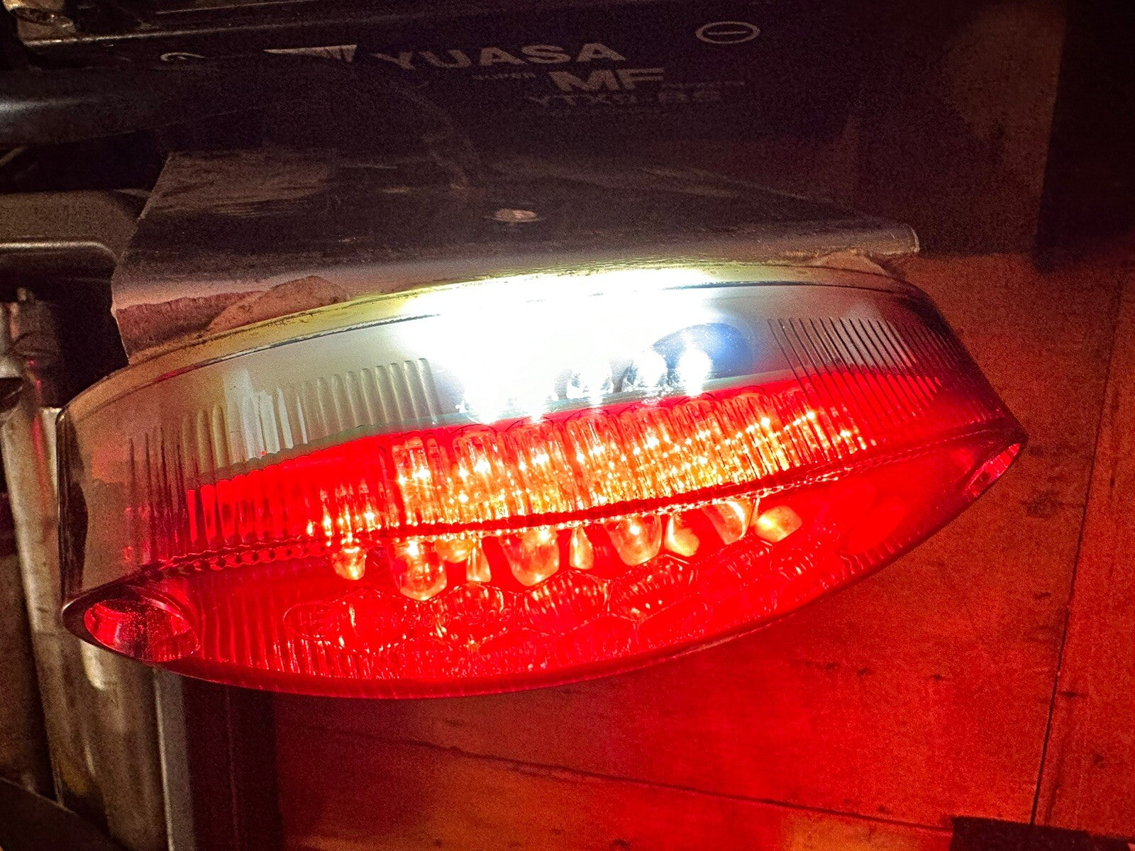 Ducati Suzuki Yamaha Honda Track Bike Rear Light Wet Weather Light Brake Light