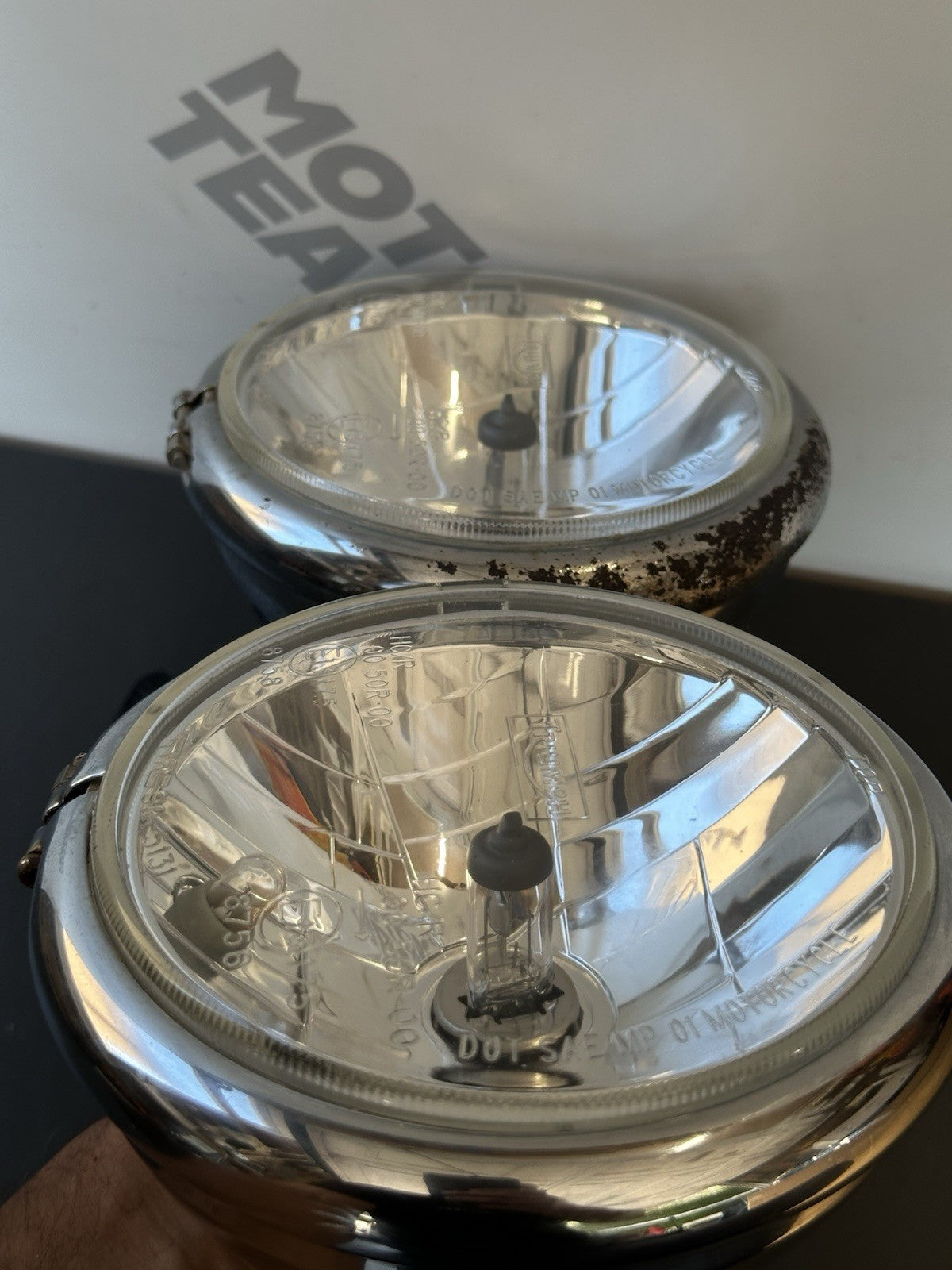 TRIUMPH STREET TRIPLE 675 675R HEADLIGHTS 675 Headlights OEM 2007-2011 8382miles