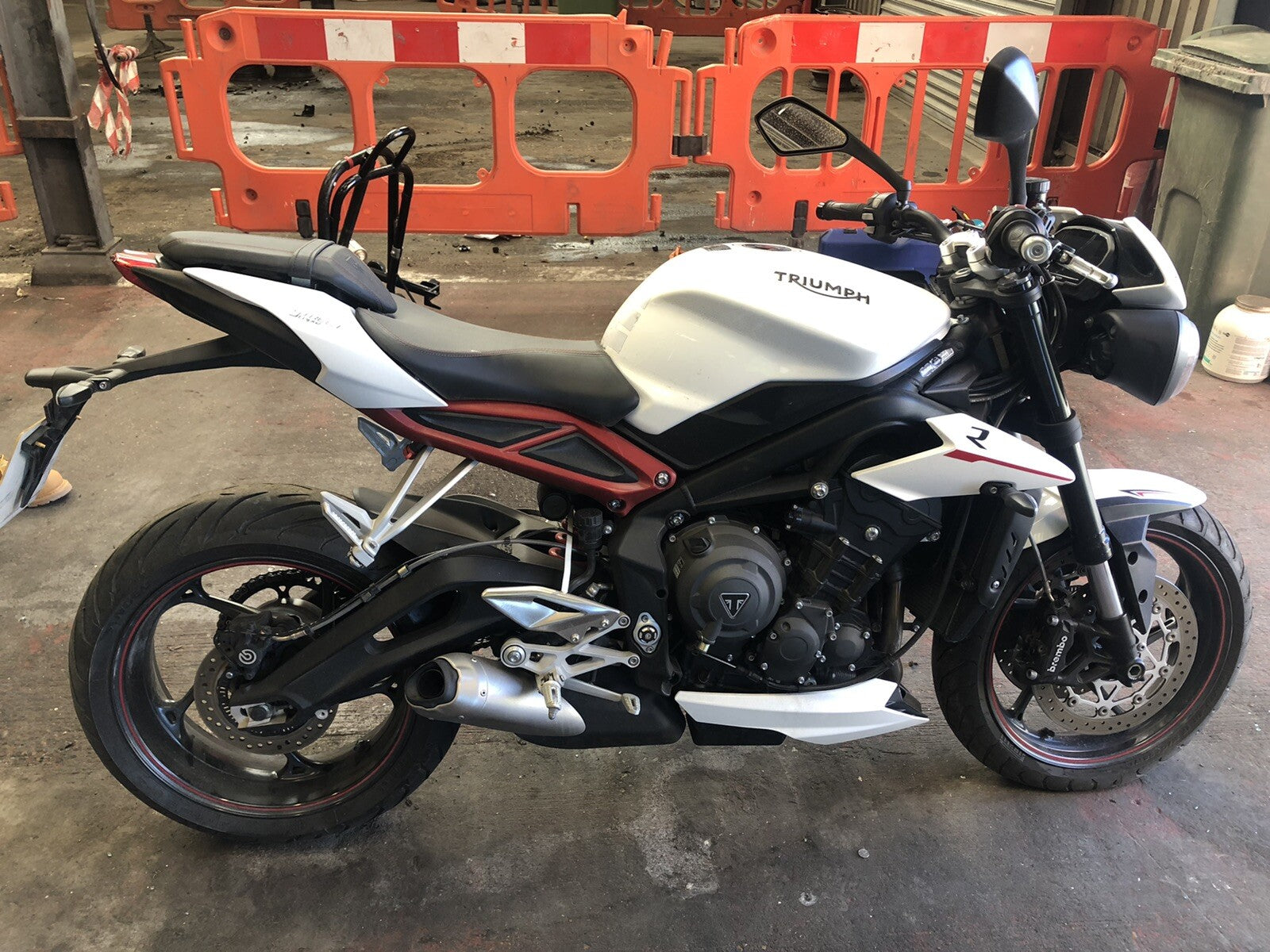 Triumph Street Triple 765 R RS 2019 Right Belly Pan Fairing Cowling 8876 Miles
