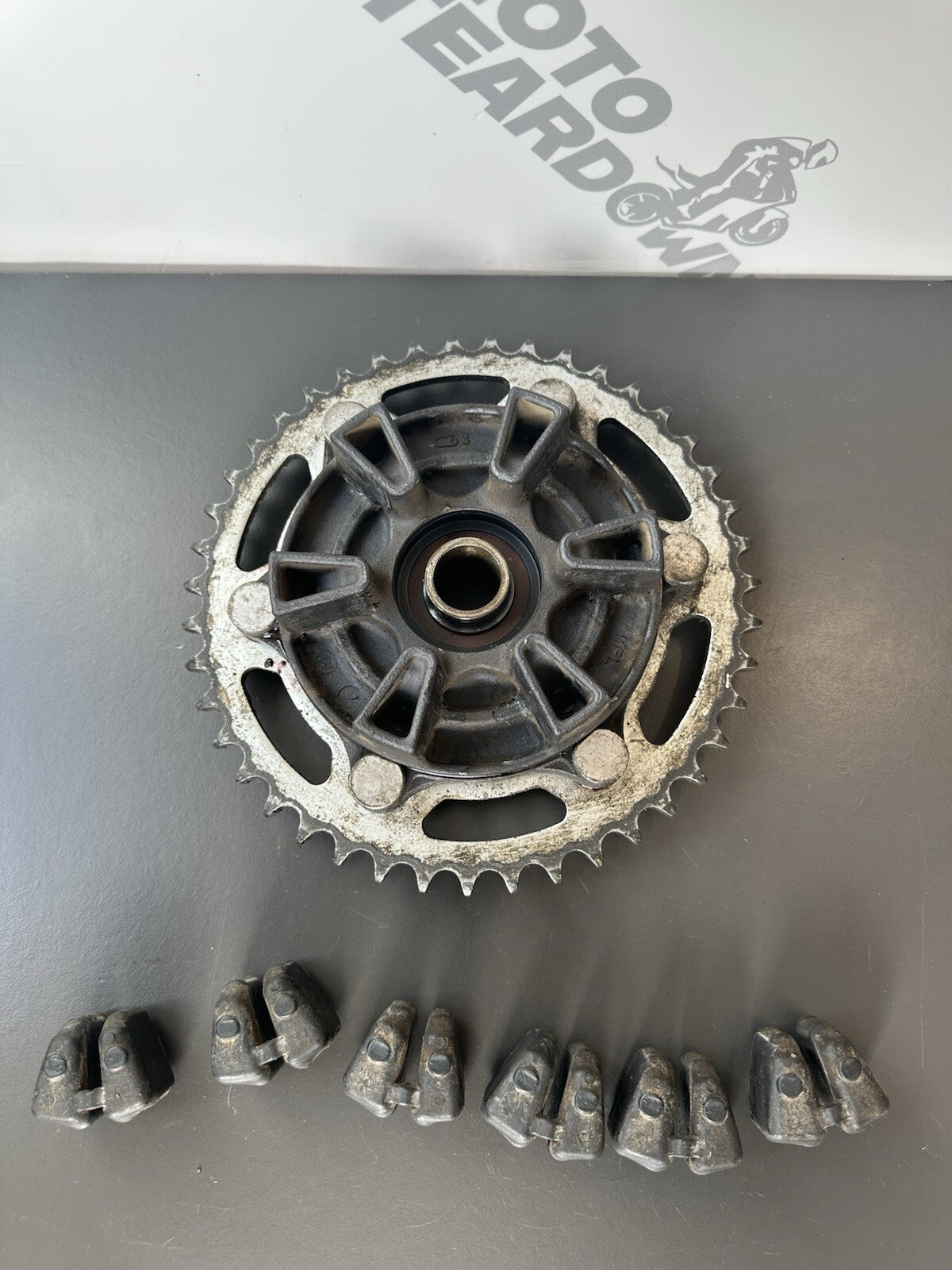 Honda CBR1000RR Fireblade 2008 13,752 miles rear sprocket carrier And Cushdrives