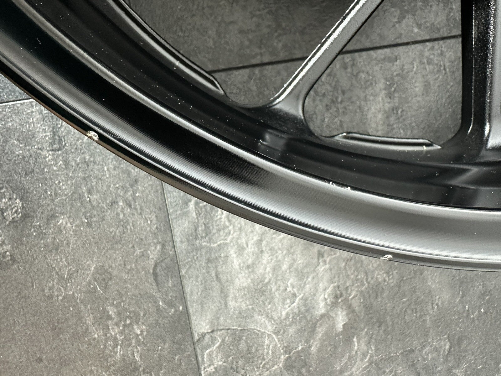 Yamaha R7 690 2024 Rear Wheel Rim Black Only 1784 Miles 2022 2023 OEM MT07