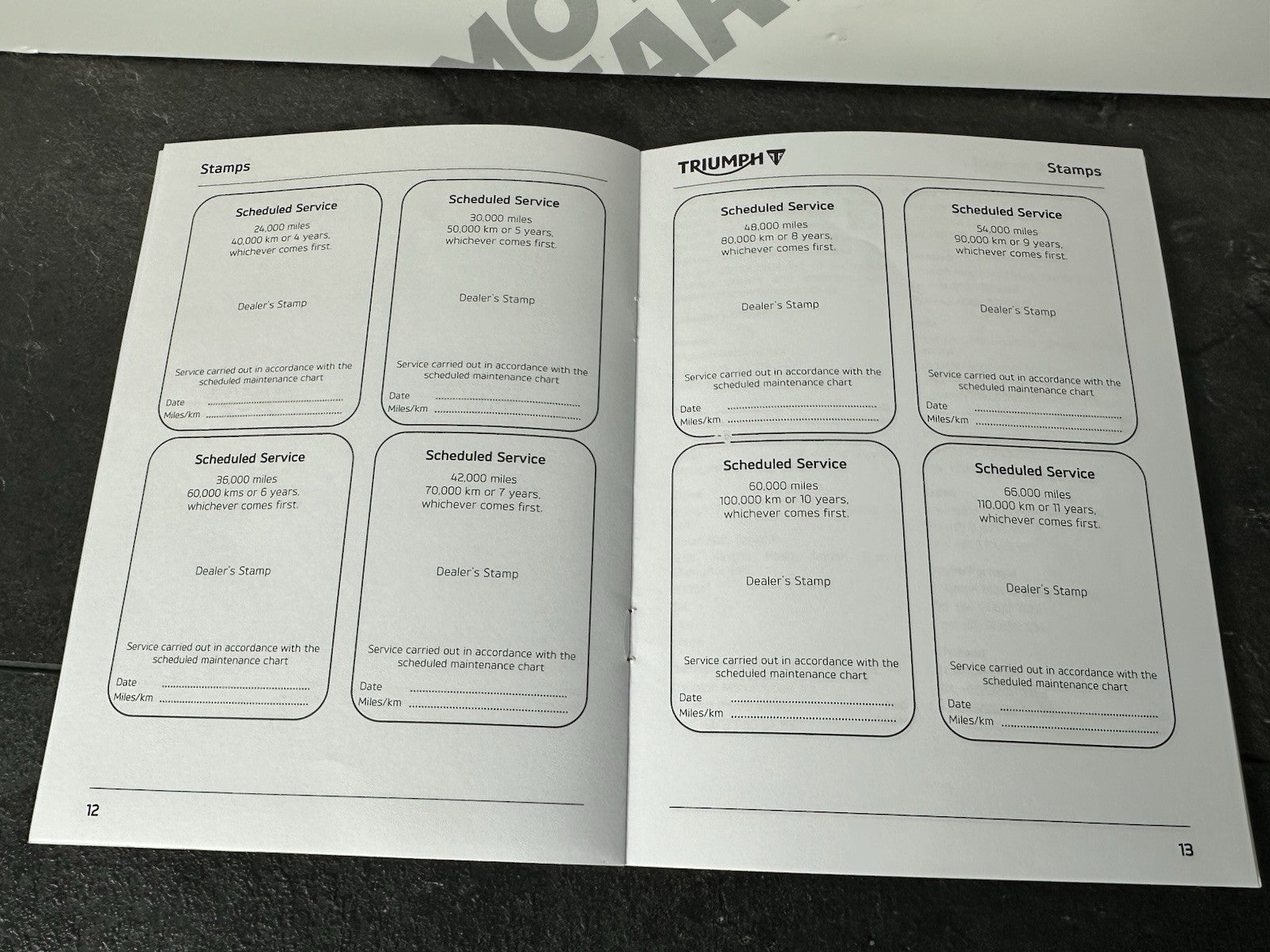 Triumph Street Triple 765 RS 2022 Service History Book Record Hand Book OEM 2023