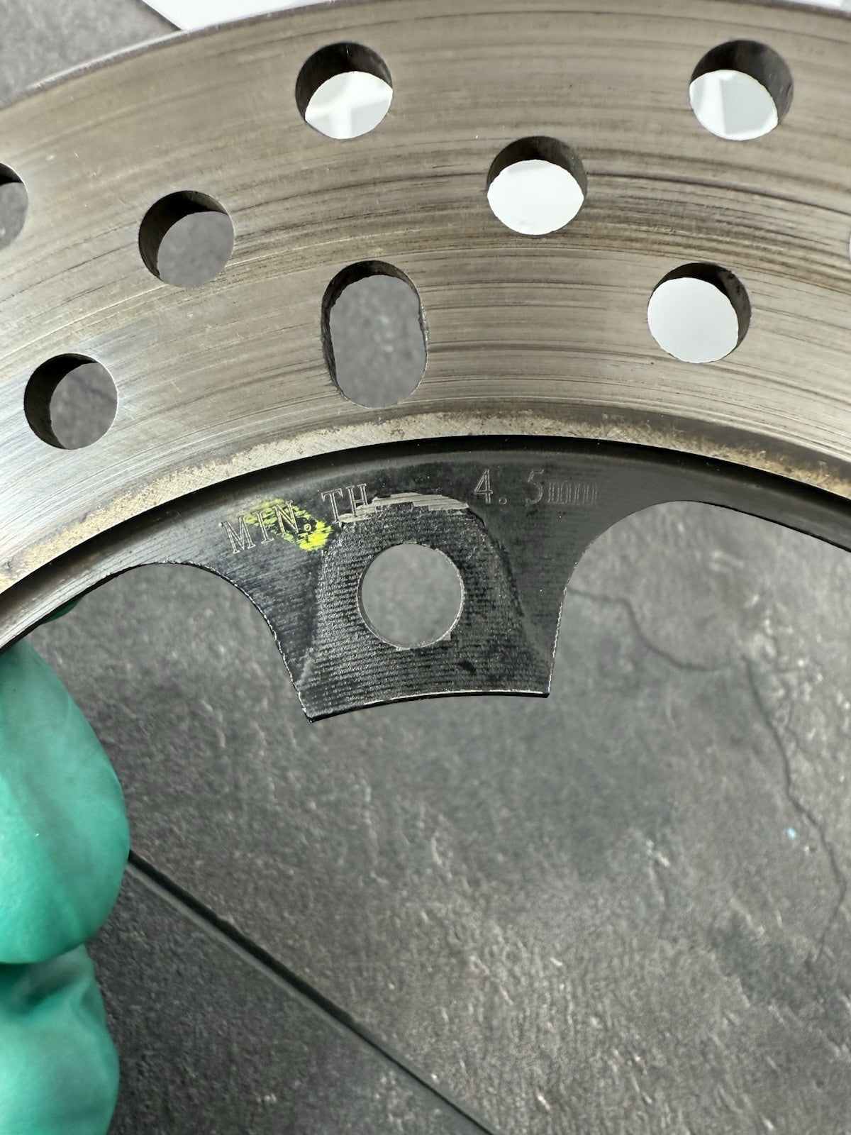 Aprilia RS660 2021 Rear Brake Disc Rotor Only 6220 Miles 2022-2025 OEM