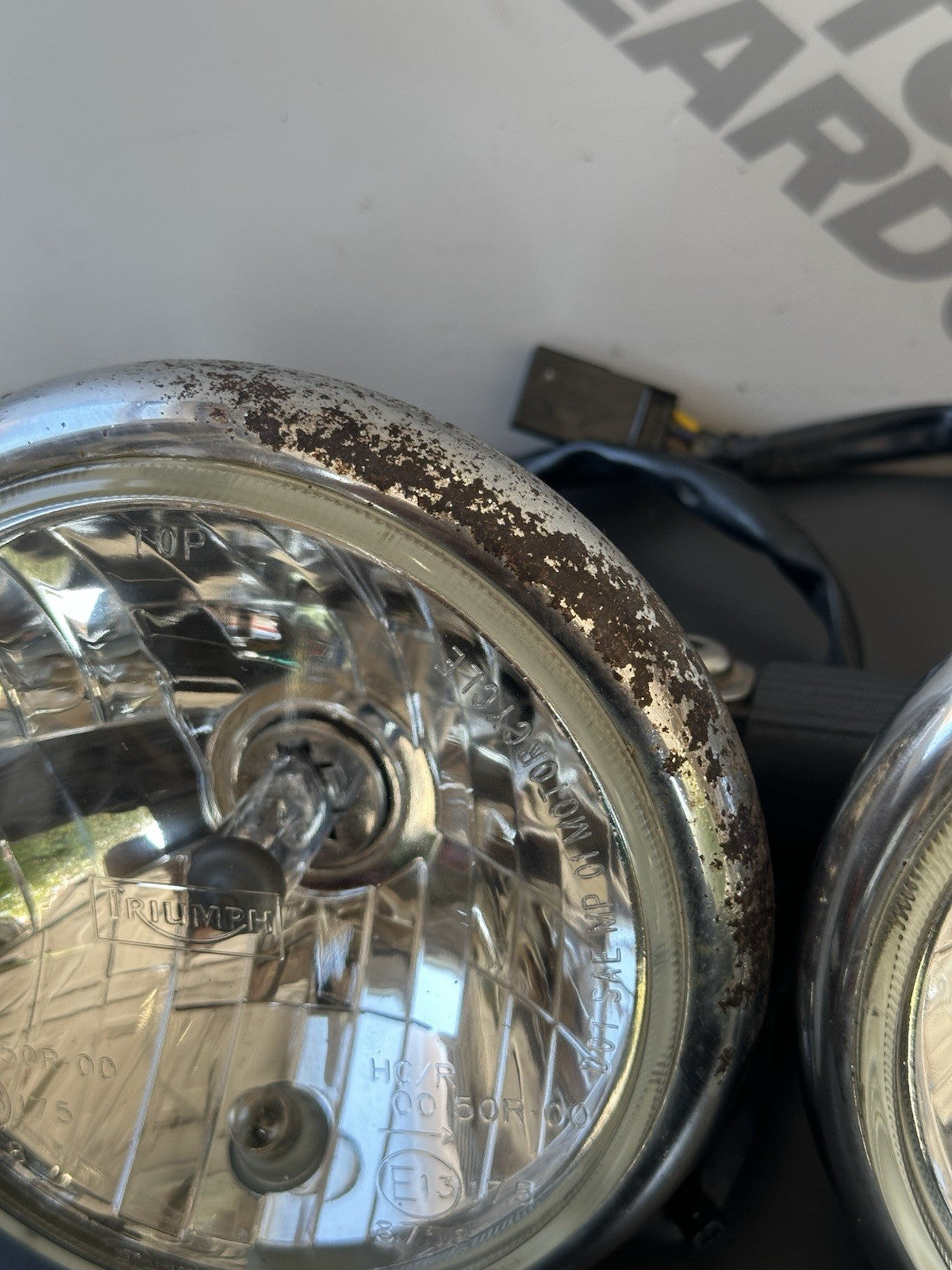 TRIUMPH STREET TRIPLE 675 675R HEADLIGHTS 675 Headlights OEM 2007-2011 8382miles