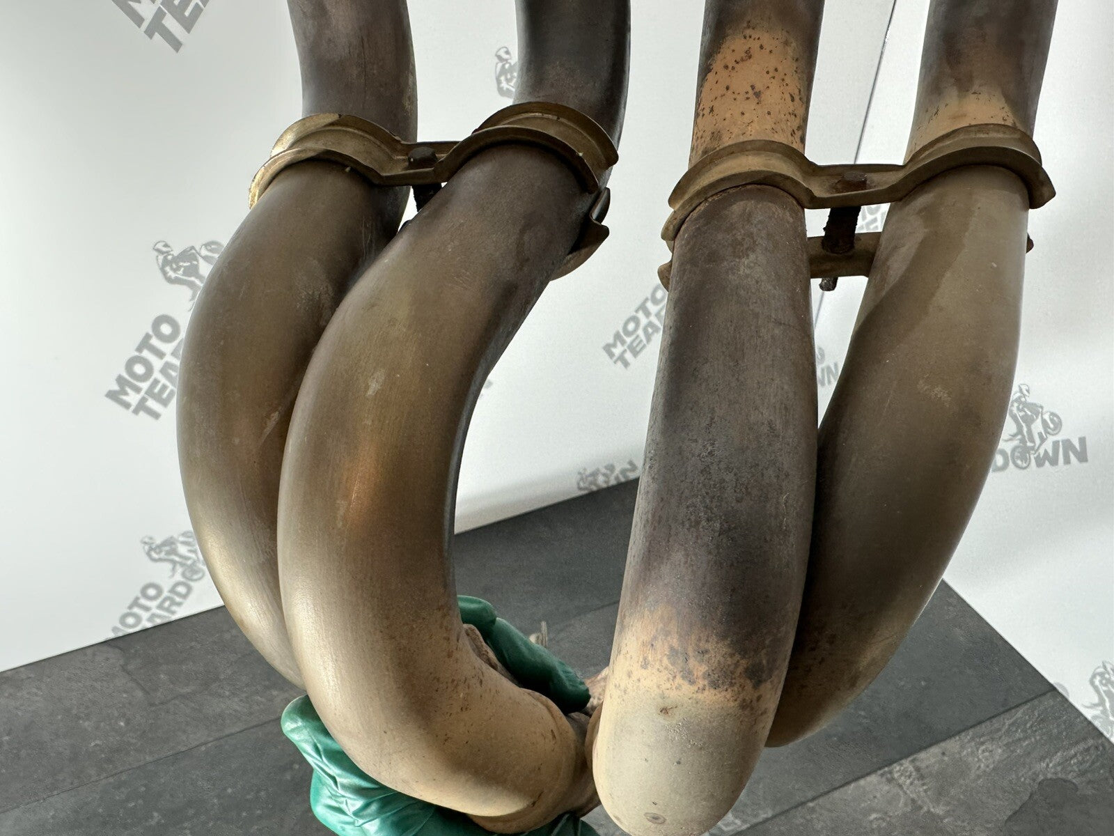 Suzuki GSXR 1000 2014 Exhaust Downpipes Header Pipes 22774 Miles 2009-2016 OEM