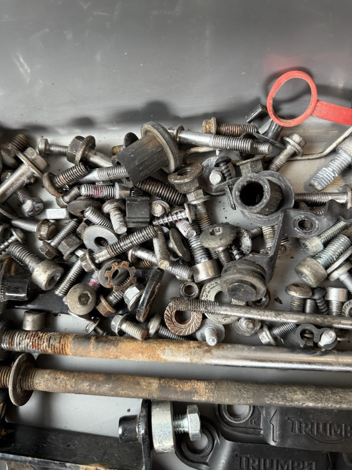 TRIUMPH STREET TRIPLE 675R Job Lot NUTS BOLTS SPARES Job Lot 62,378 Miles OEM