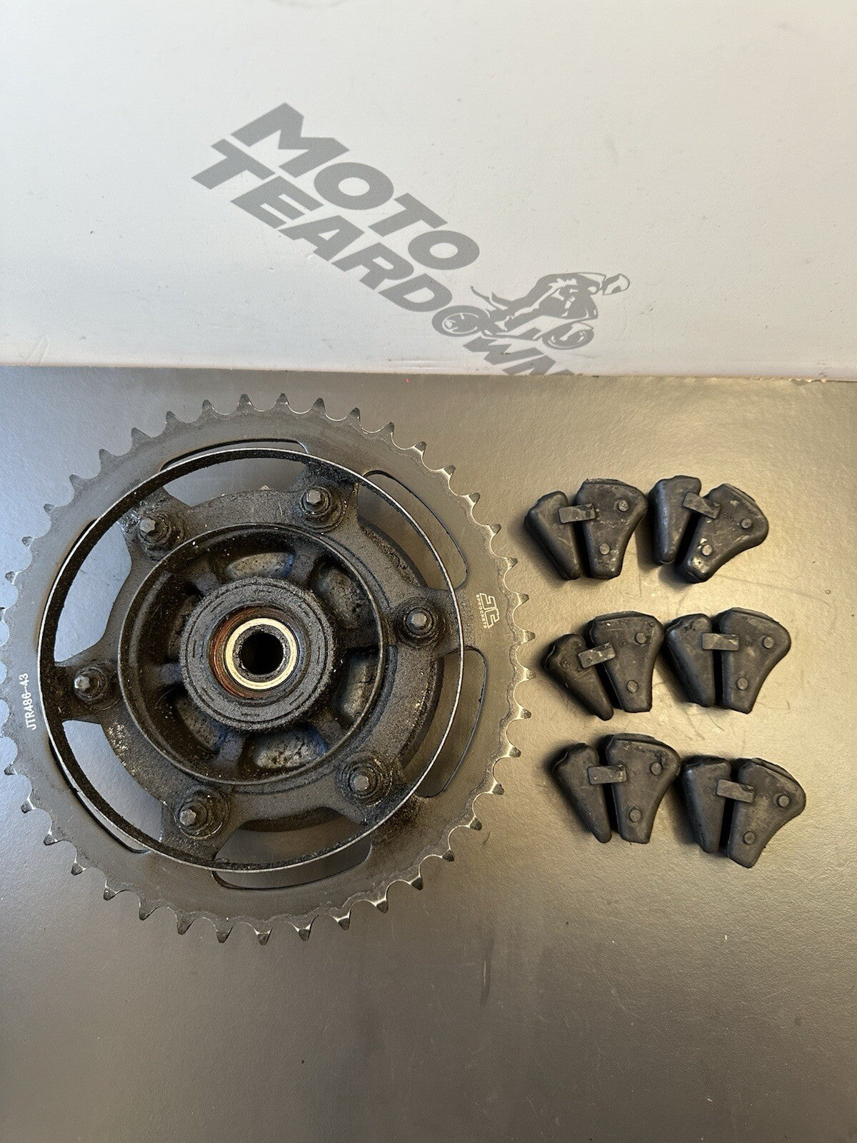Yamaha MT03 rear sprocket With JT Rear Sprocket carrier and cush drives 2020-