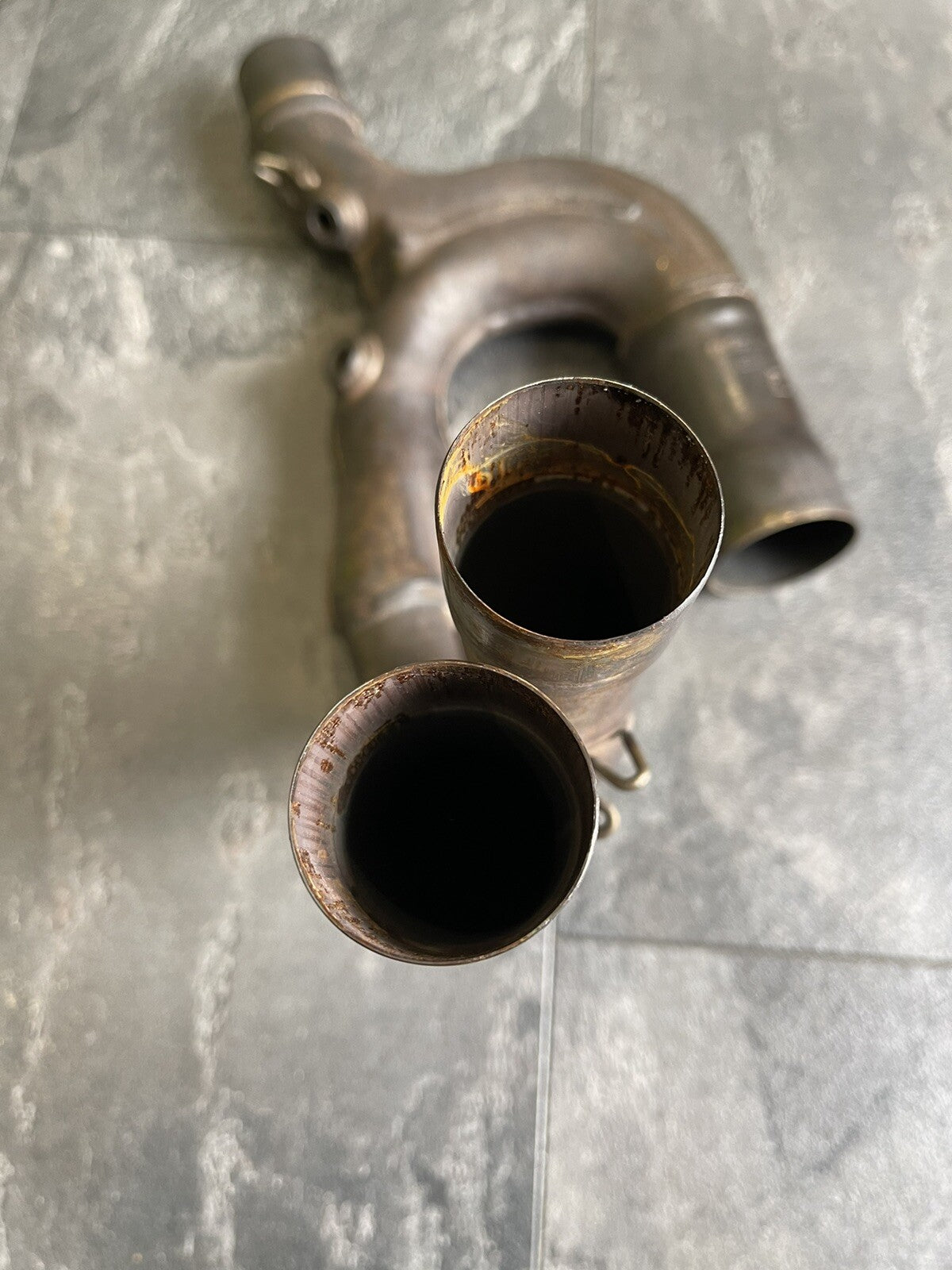 Aprilia Tuono V4 1100 Factory Exhaust Downpipes 2018 OEM 6029 Miles RSV4