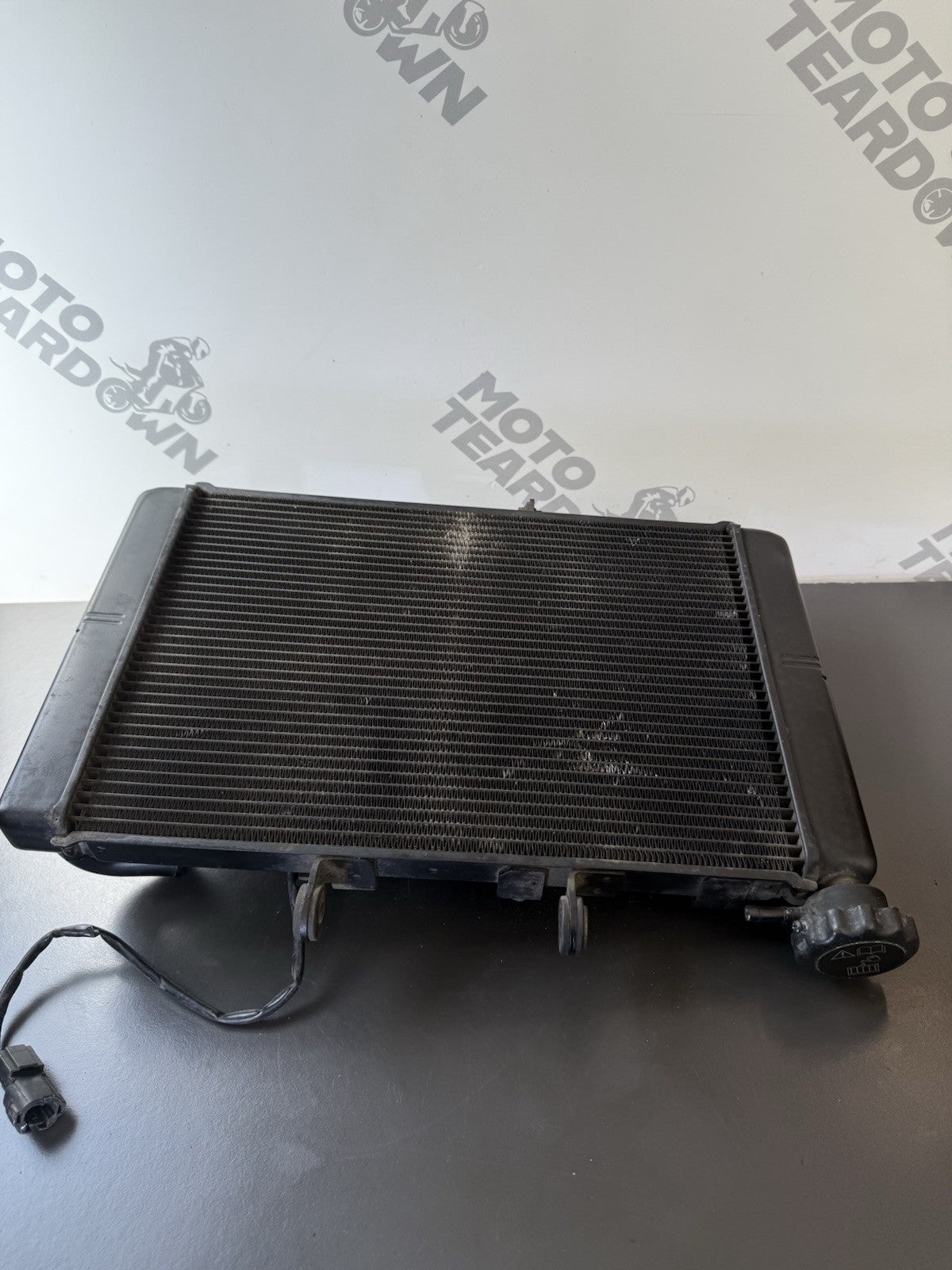 TRIUMPH TRIDENT 660 Radiator And Fan 2021-2024 Water Tight But Slight Kinked OEM