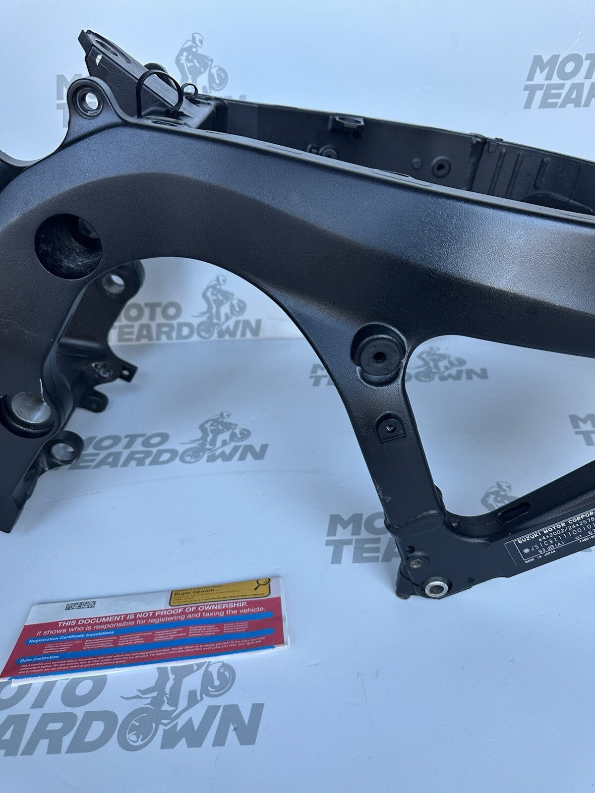 SUZUKI GSXR 600 750 MAIN FRAME CHASSIS L1 L2 L3 L4 L5 L6 L7 2011-2017 - V5 CAT N