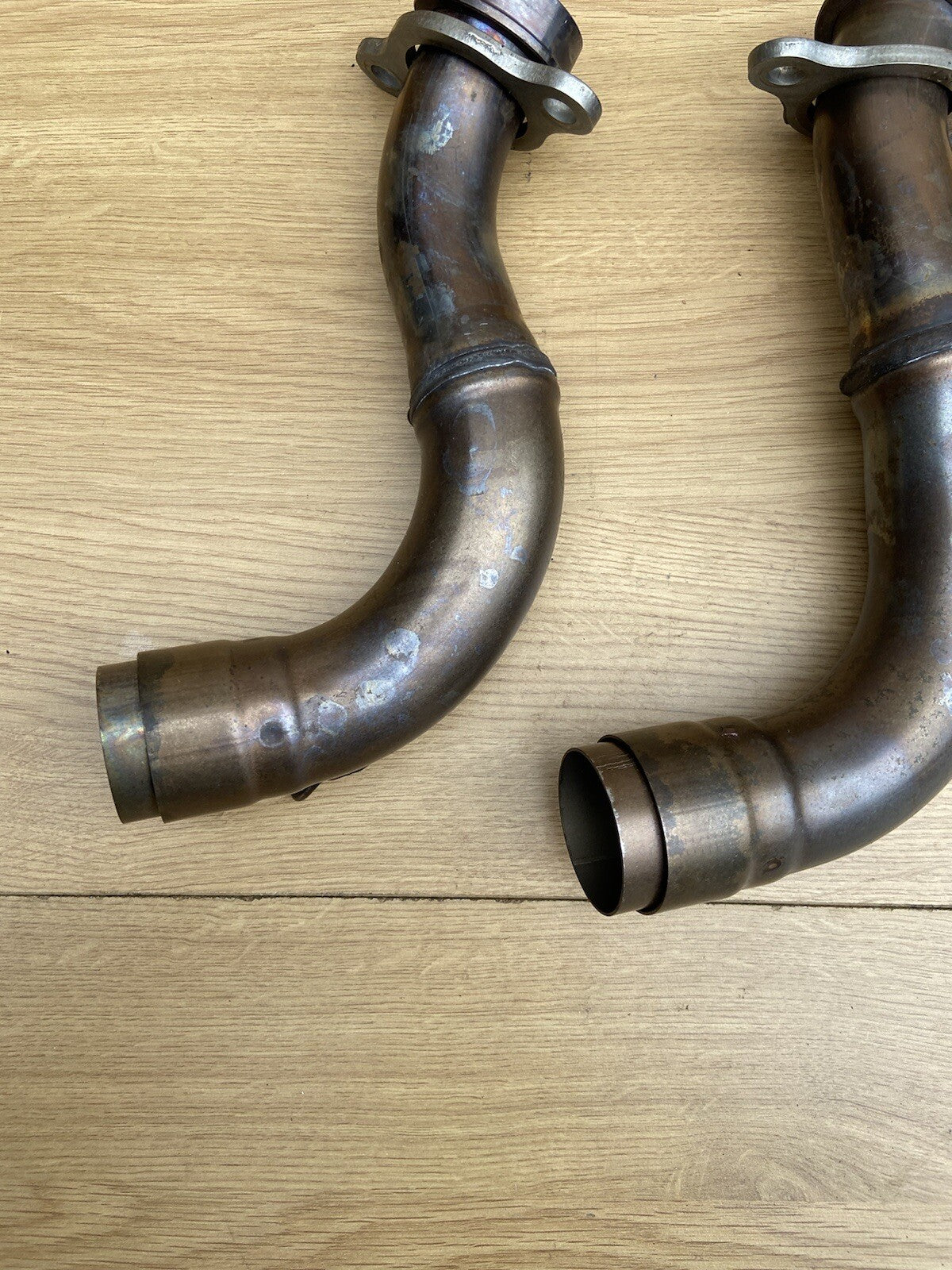APRILIA TUONO V4 1100 Factory Exhaust Down Pipes Tuono V4 Exhaust Downpipes OEM
