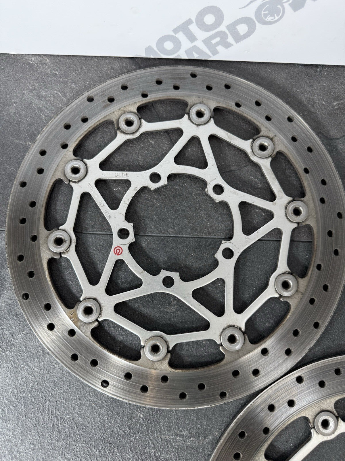 Triumph Street Triple 765 RS 2021 BREMBO Front Brake Discs 21650 Mile 2020-2022