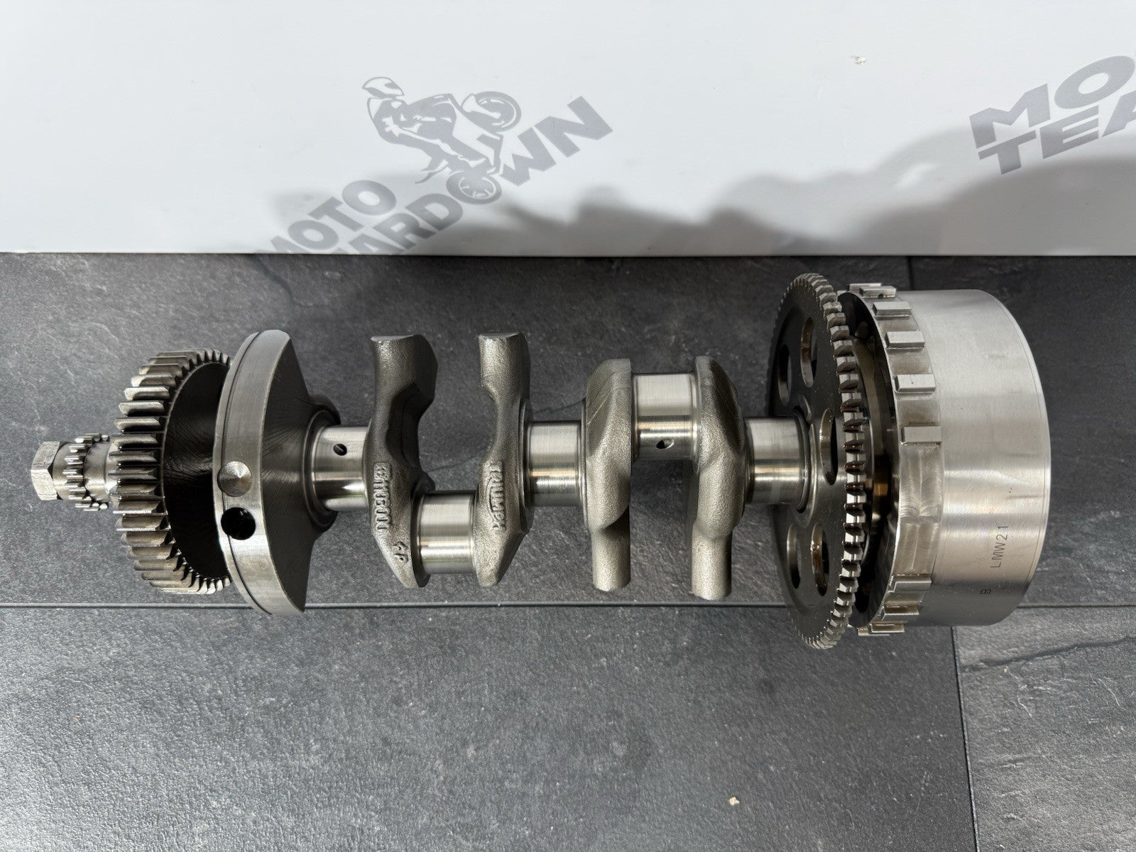 Triumph Street Triple 765 R 2017 Crankshaft & Alternator Rotor 18498m 2018-2021