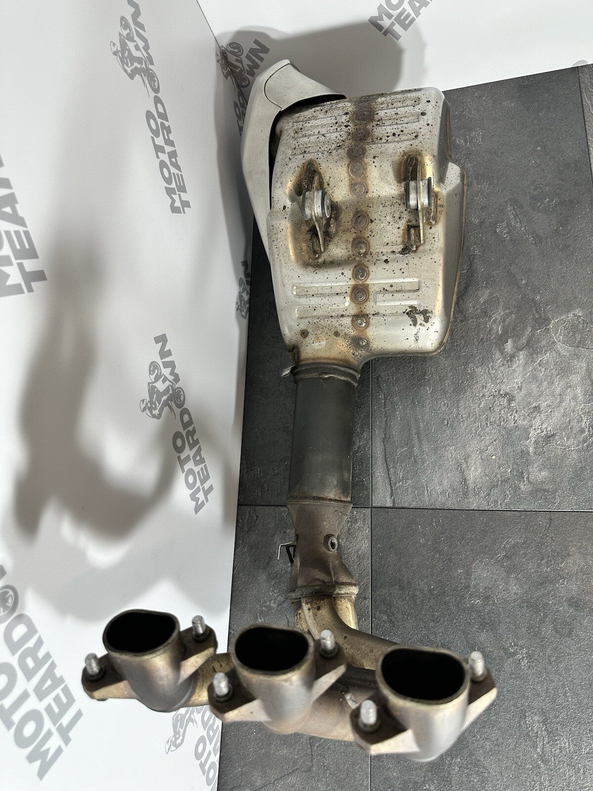 Triumph Trident 660 2022 Exhaust System Downpipes Headers 2962 Miles 2021-2024