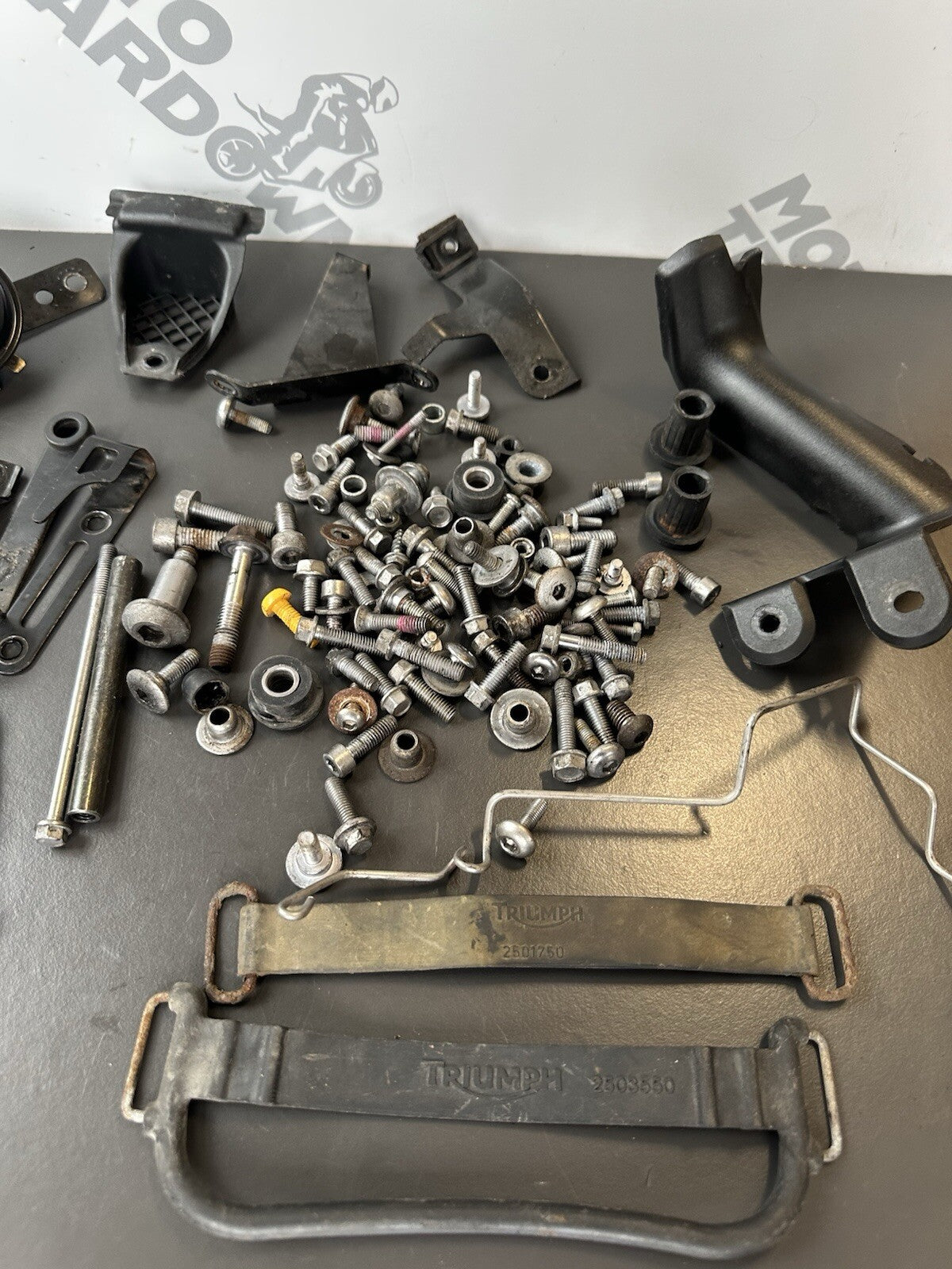 TRIUMPH STREET TRIPLE 675R Job Lot NUTS BOLTS SPARES Job Lot 25,557 Miles OEM