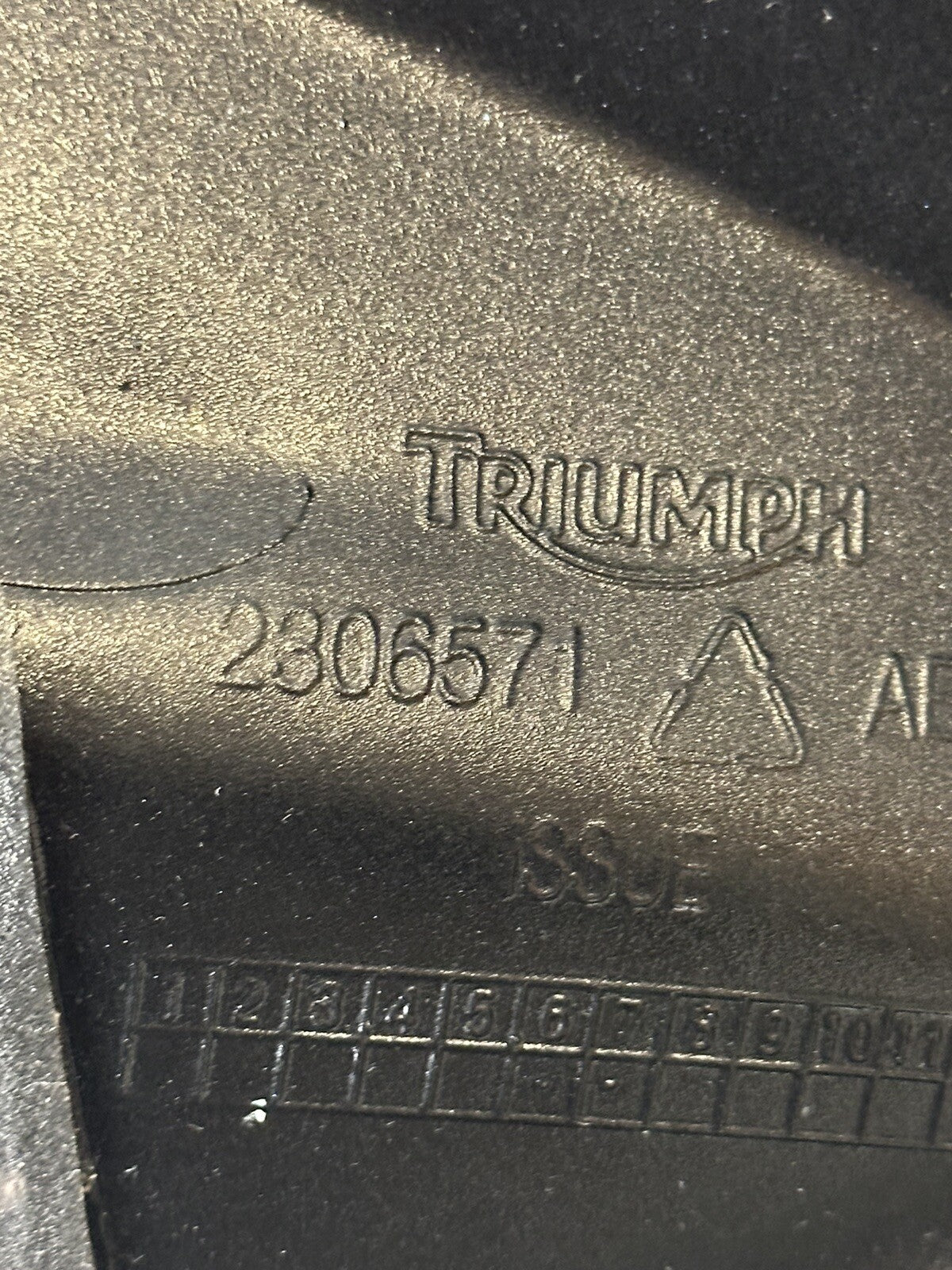 Triumph Speed Triple 1050 Black Fuel Tank Fairing Cover T2306571 2011-2015 OEM