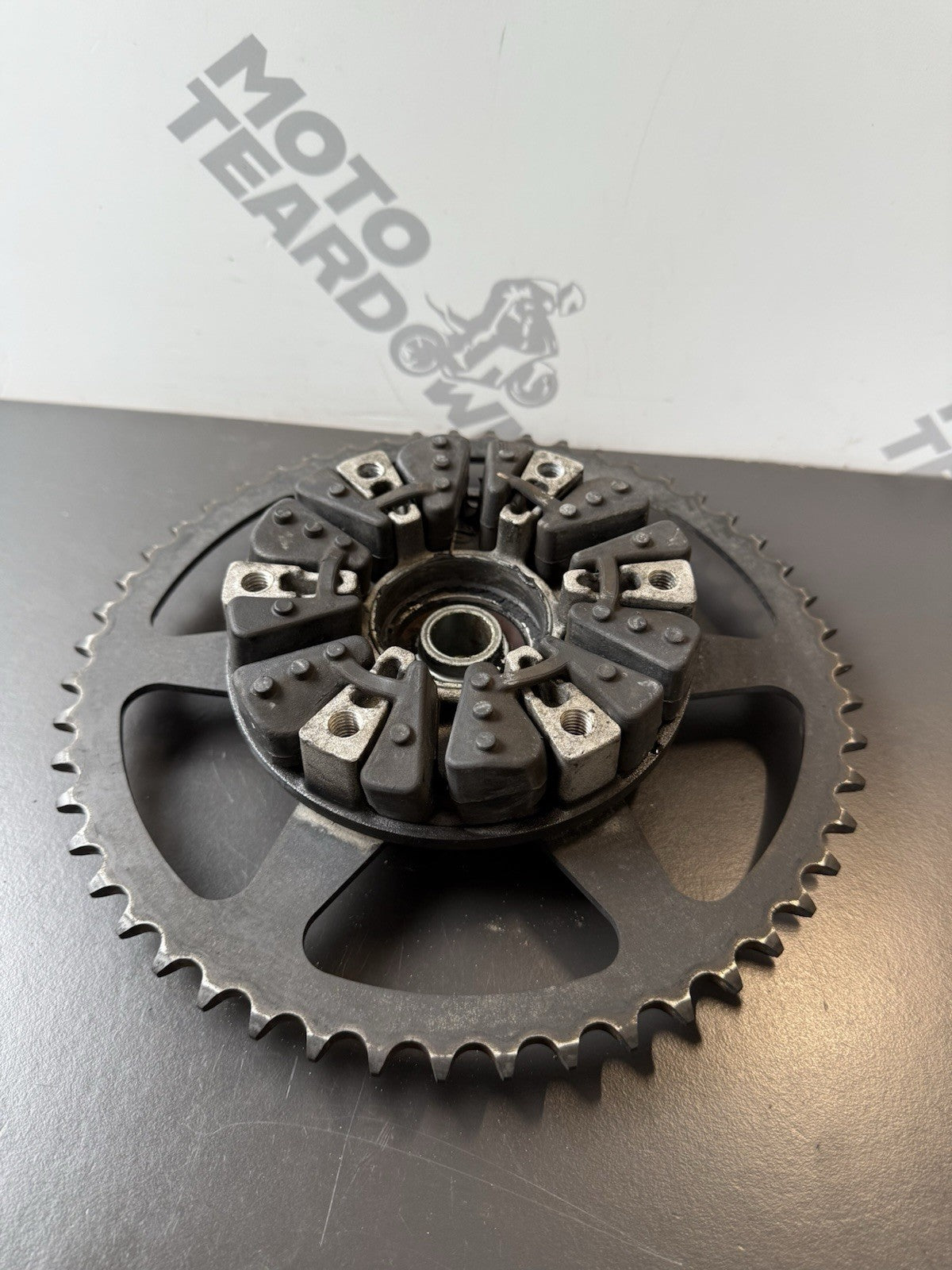 TRIUMPH TRIDENT 660 REAR SPROCKET CARRIER AND CUSH DRIVES OEM YEAR 2021-2024